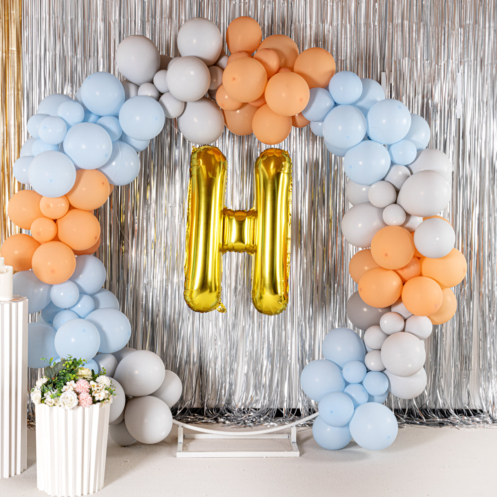 Balloonify Gold Mylar Letter H Balloon - 40 Inch Large Foil Alphabet Balloon for Birthday Party Decorations, Baby Showers & Graduation Celebrations (1 Count Box)