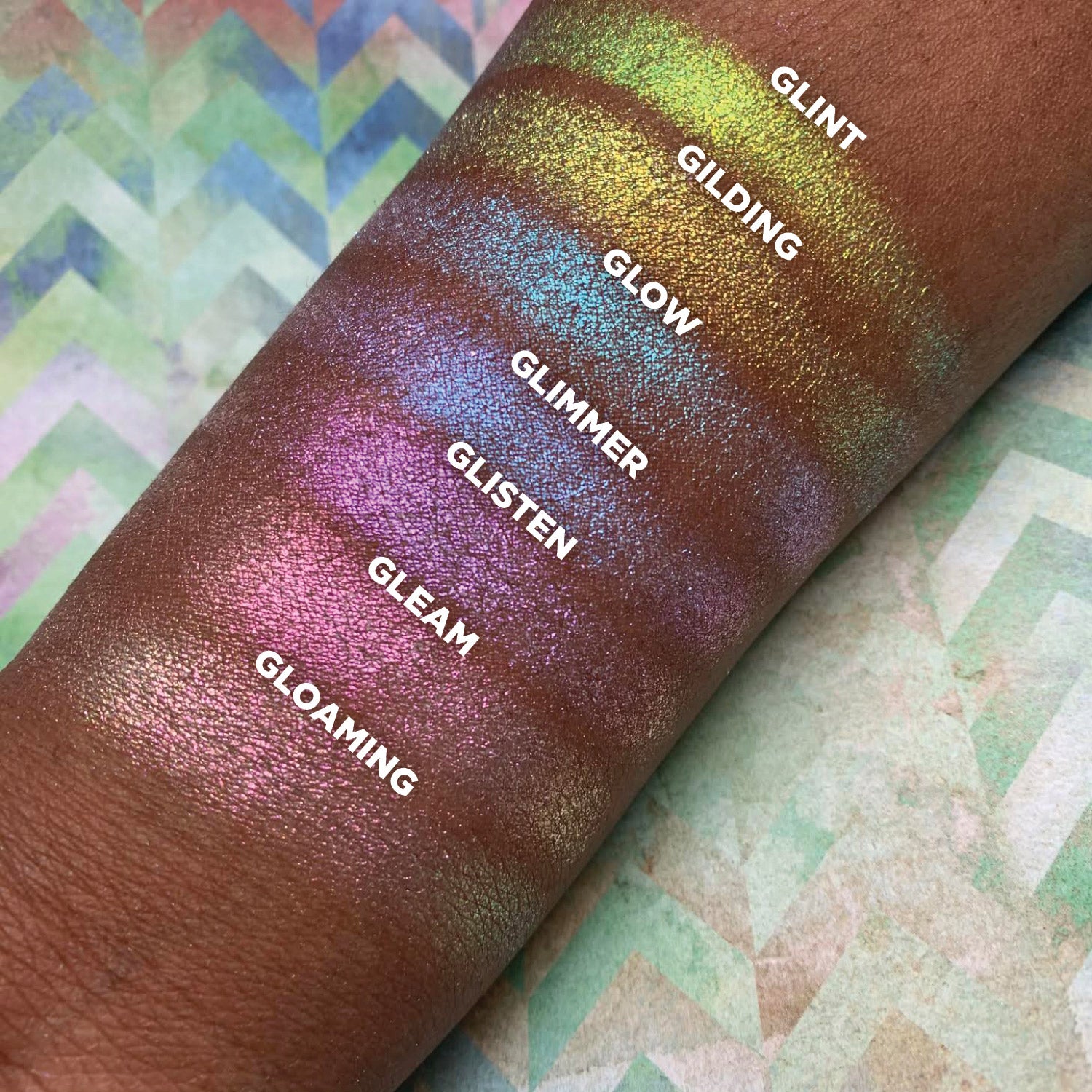 Glimmer & Glitter Iridescent Multichrome Eyeshadow Palette - Long Lasting Shimmery Makeup for Party, Festival & Special Occasions