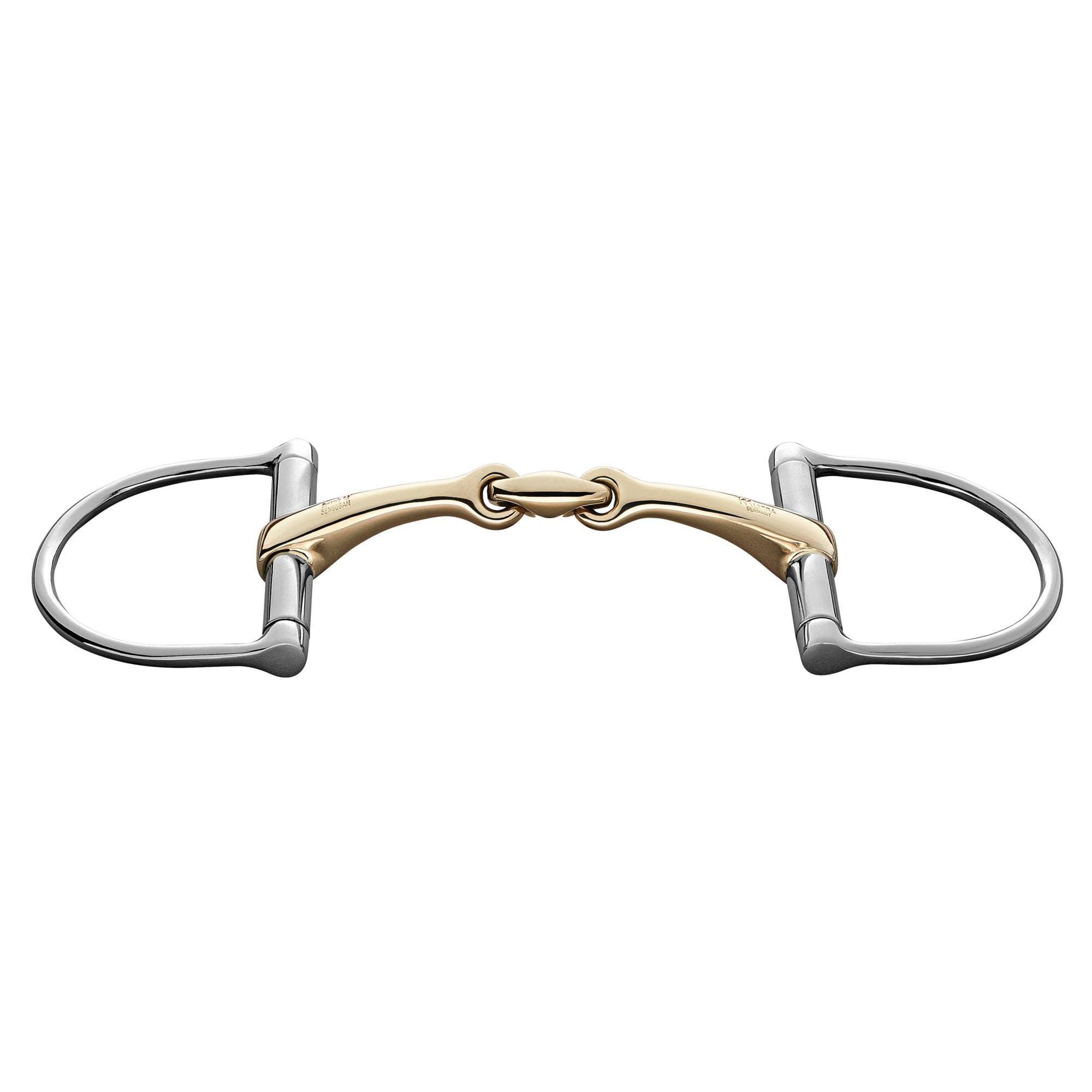 Herm Sprenger Dynamic RS Sensogan Double Jointed Dee Ring Bit 14mm - Comfortable Horse Training Bit for Dressage & Jumping