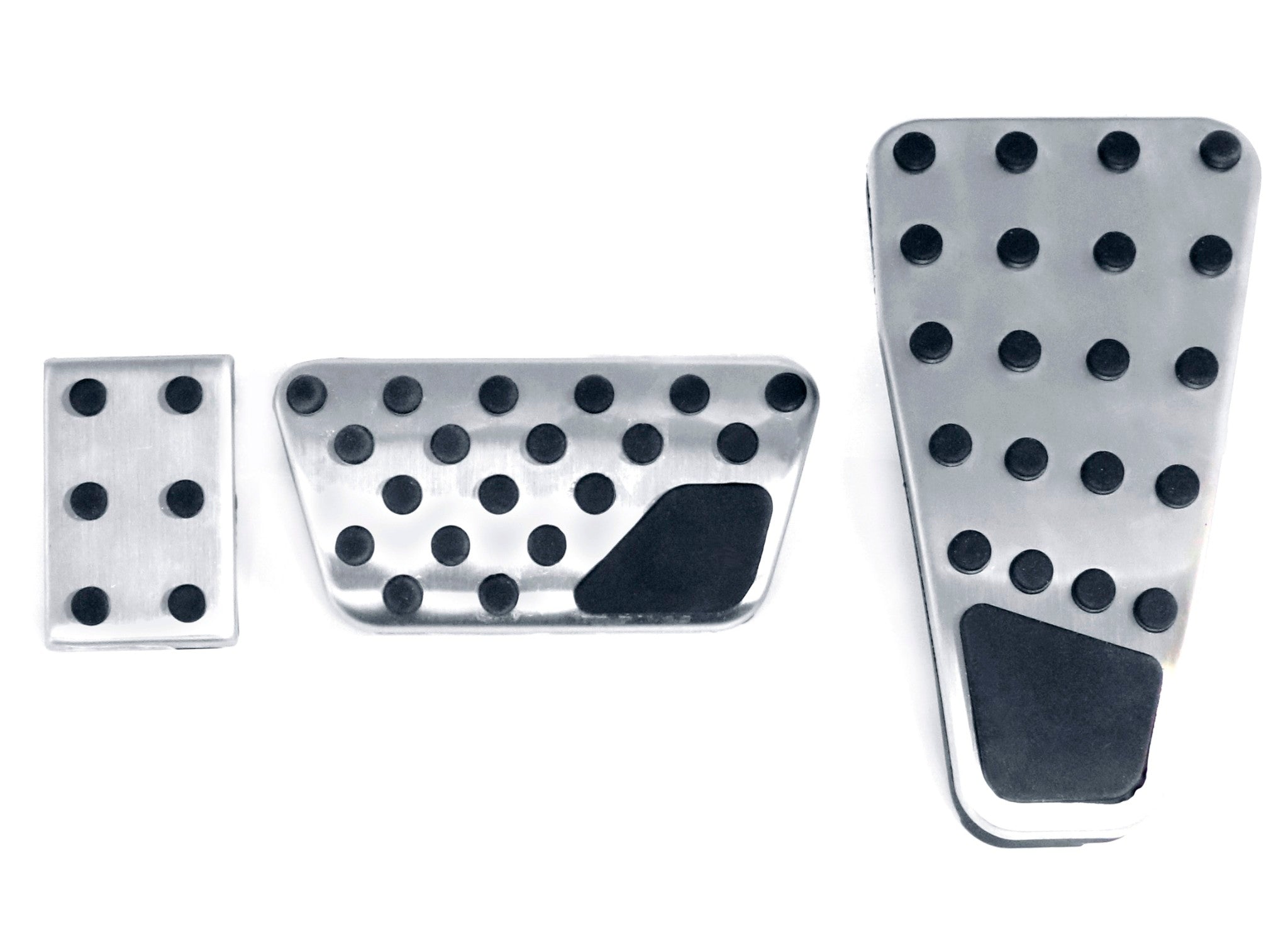 3-Piece Silver Track Design Foot Pedal Cover for 2009-2018 Gen4 Dodge RAM 1500/2500/3500 - Heavy Duty Protection & Style Upgrade for Off-Road & Daily Driving