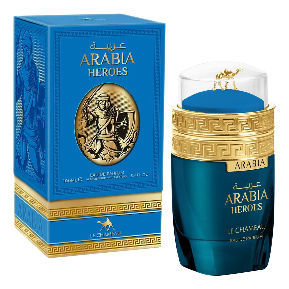 Arabia Heroes 3.4 oz Eau de Parfum for Men - Long Lasting Cologne Spray, Premium Fragrance Gift for Him - Perfect for Date Night, Office & Special Occasions