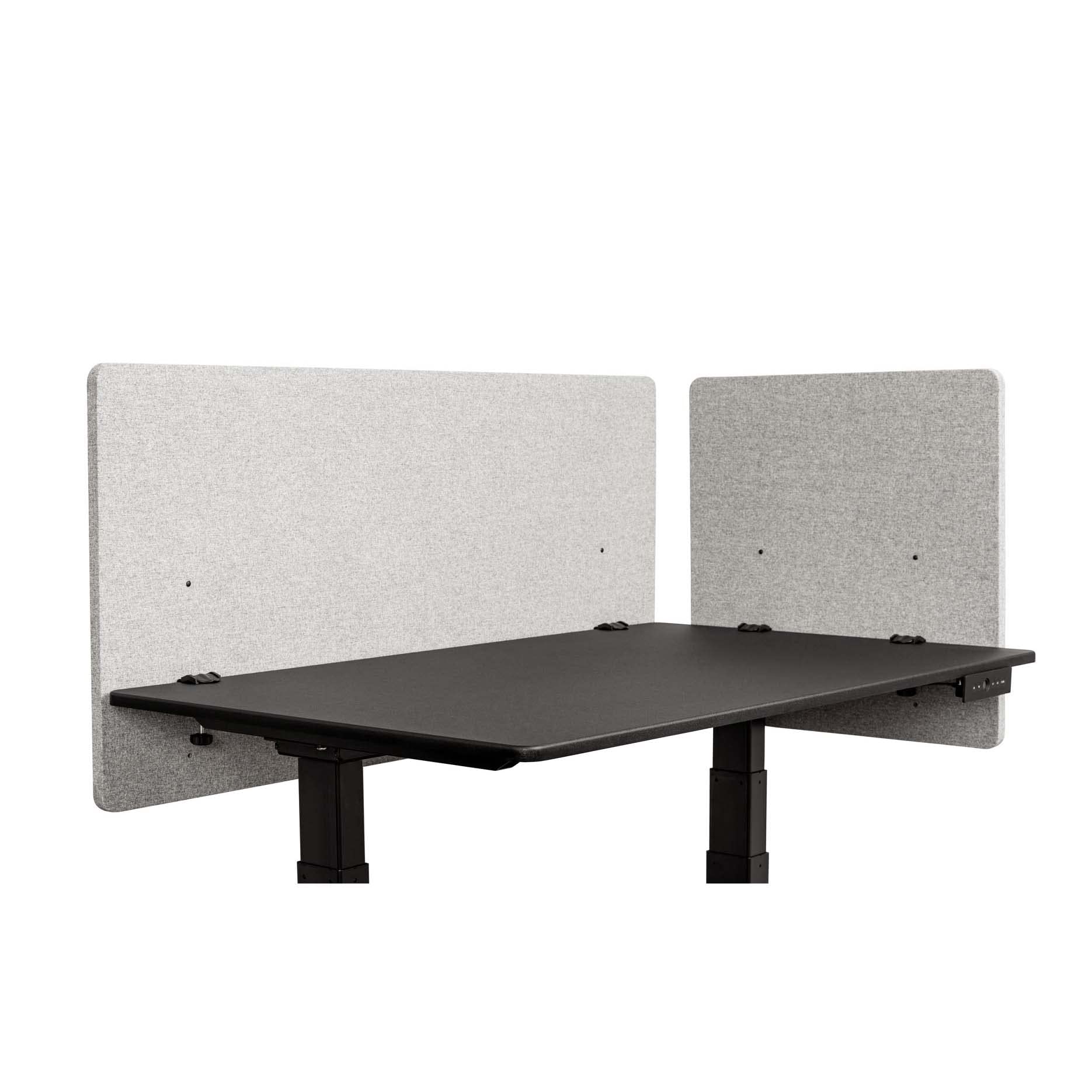 Refocus Clamp-On Acoustic Desk Divider Privacy Panel - 23.6