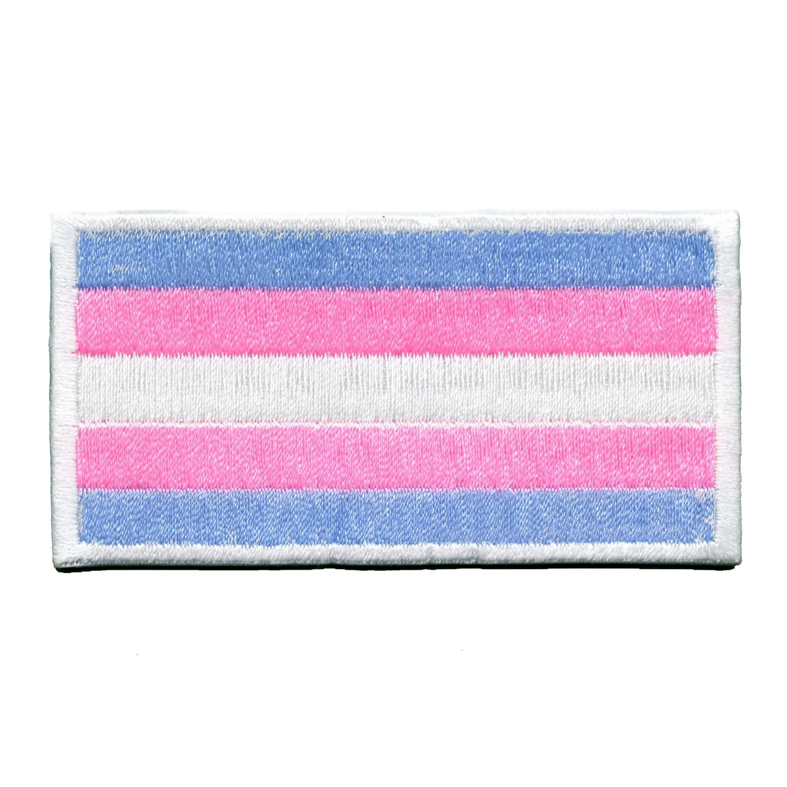 Transgender Pride Flag Patch - Embroidered Iron-On for LGBTQ+ Acceptance | Perfect for Jackets, Backpacks & DIY Pride Gear