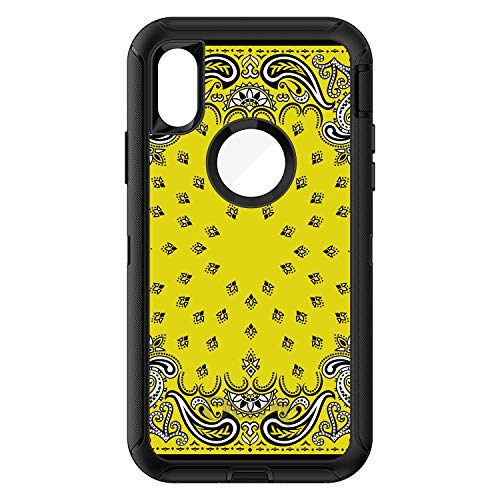 Bandana Print - Yellow, Black, White On Black Case