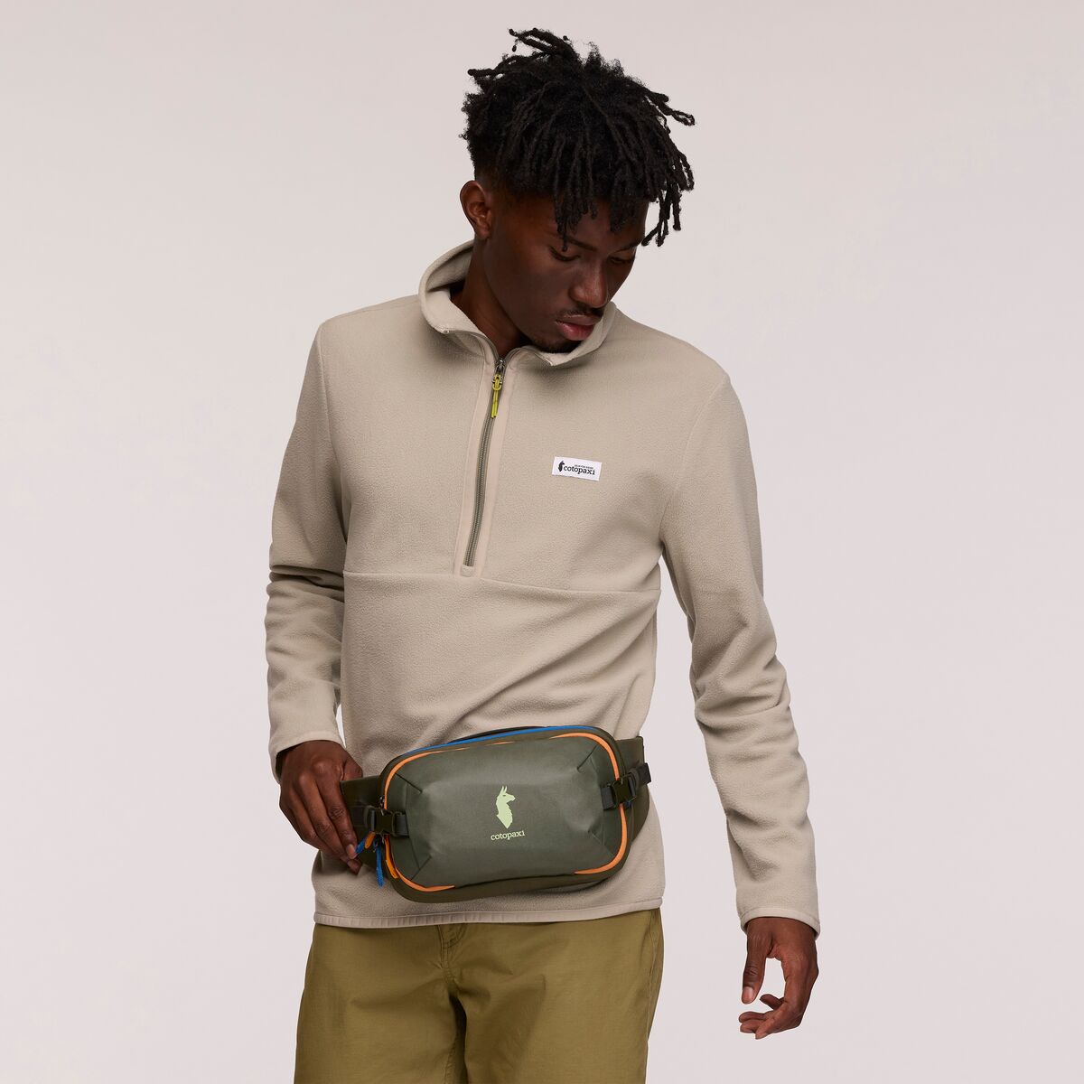 Cotopaxi Allpa X 3L Hip Pack - Lightweight Travel Waist Bag for Hiking, Running & Daily Use - Water-Resistant & Durable (Fatigue Color) - Perfect for Outdoor Adventures & Commuting