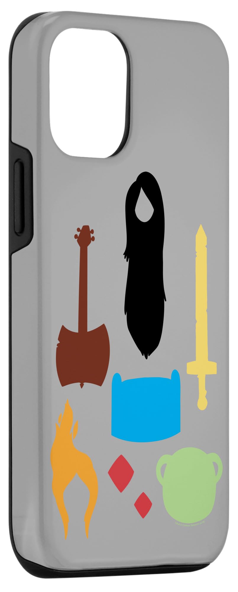 Adventure Time Icons iPhone 12/12 Pro Case - Cartoon Phone Cover for Protection & Style - Perfect for Fans, Daily Use & Travel Accessories