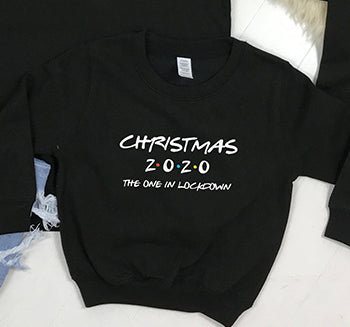 2020 Christmas Lockdown Family Matching Sweatshirts - Cozy Holiday Outfits for Couples & Families - Perfect for Virtual Gatherings, Festive Photos & Home Celebrations
