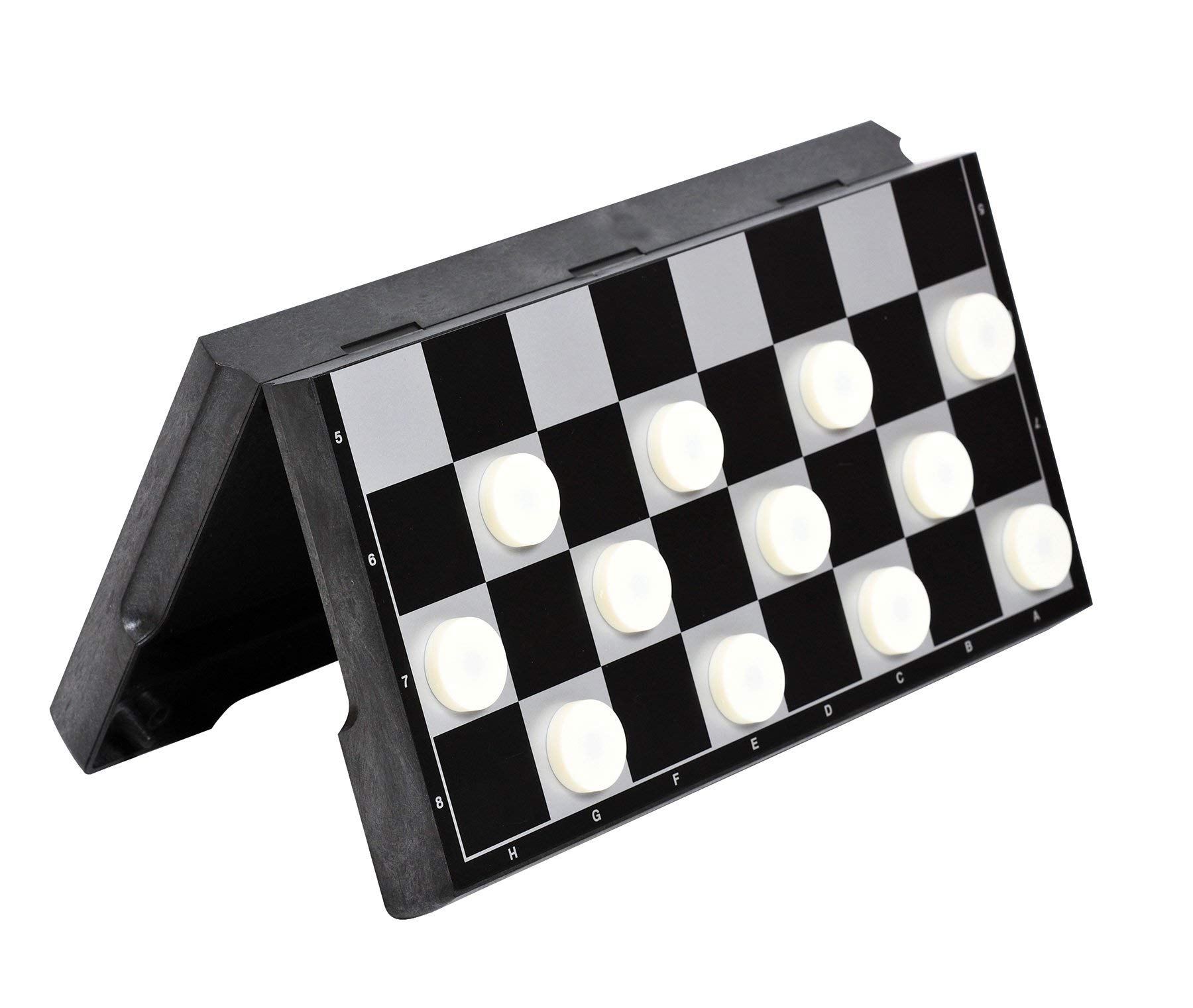 Compact Foldable Magnetic Travel Chess & Checkers Set - Portable Outdoor Backpack Game for Camping, Hiking, Road Trips & Family Fun