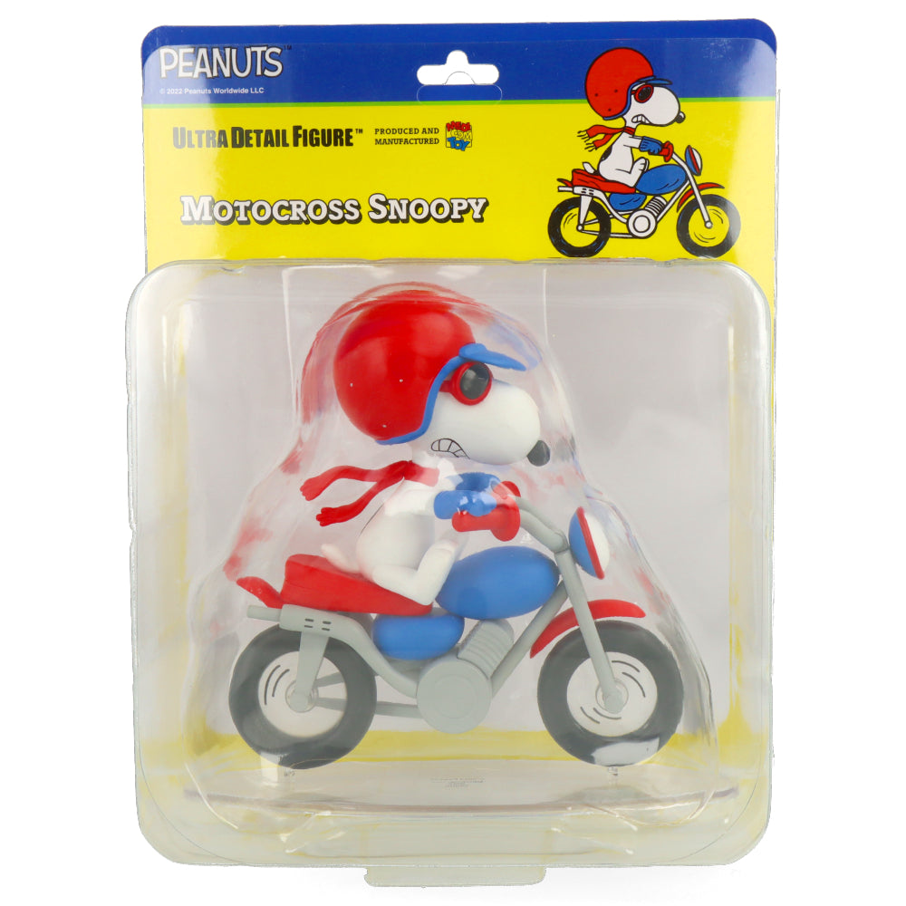 Peanuts Series 13 Motocross Snoopy Collectible Figurine - Premium UDF Vinyl Statue for Display, Gifts & Anime Fans
