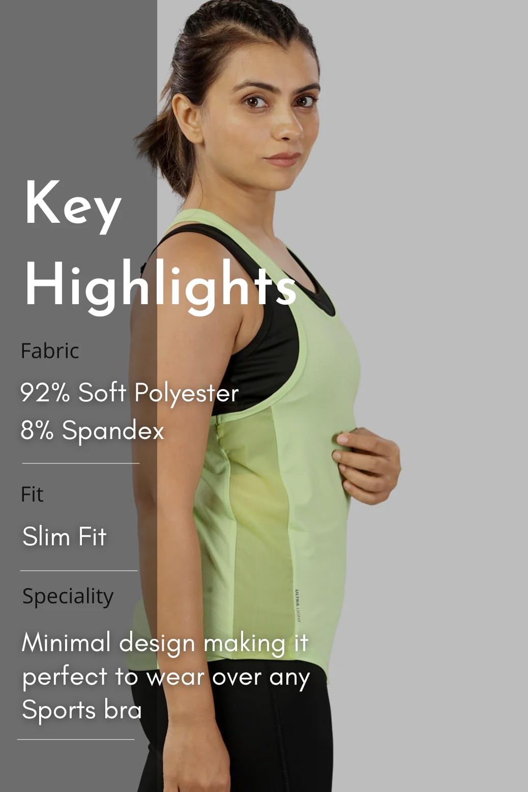 Women's Lightweight Workout Tank Top - Breathable Gym & Sports Shirt for Running, Yoga & Fitness