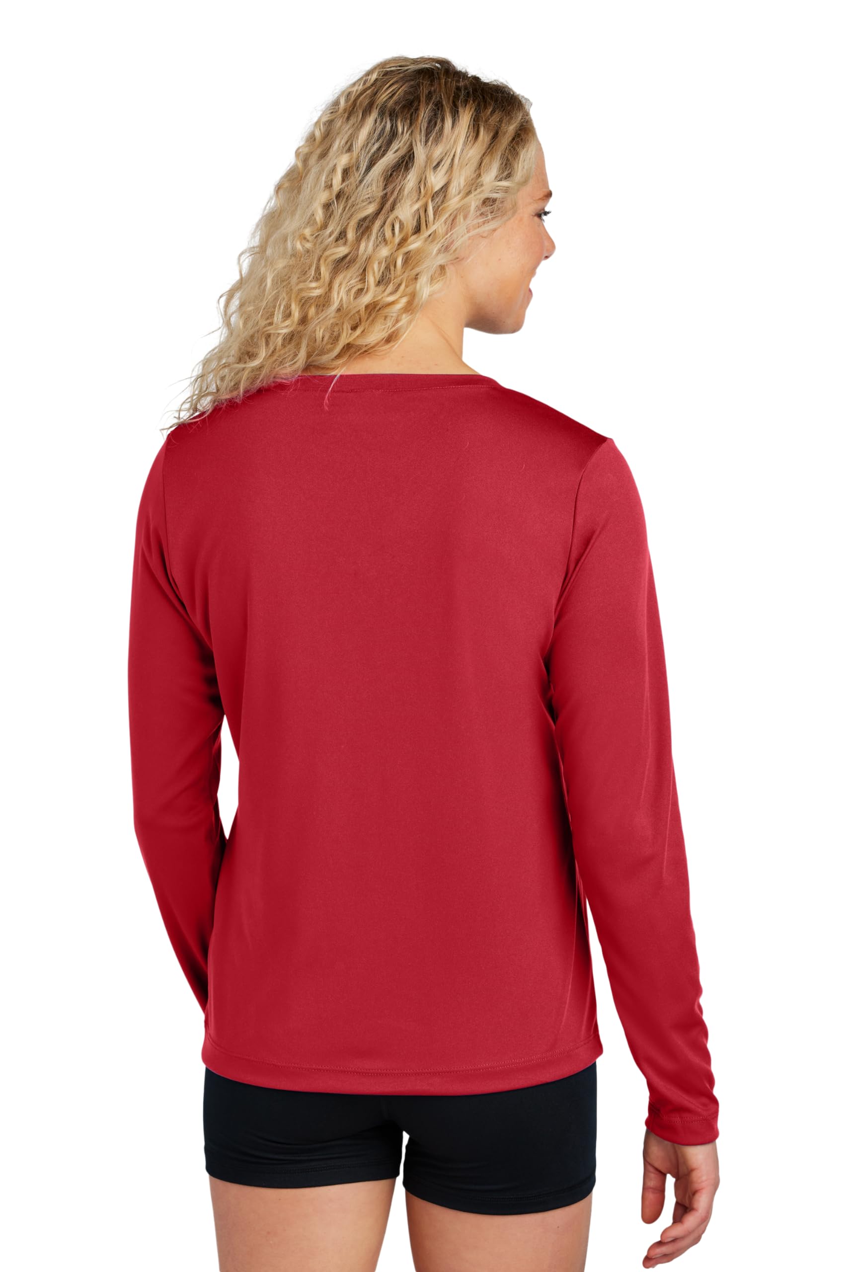 Women's Long Sleeve V-Neck Workout Tops - Gym & Yoga Shirts (Plus Sizes)
