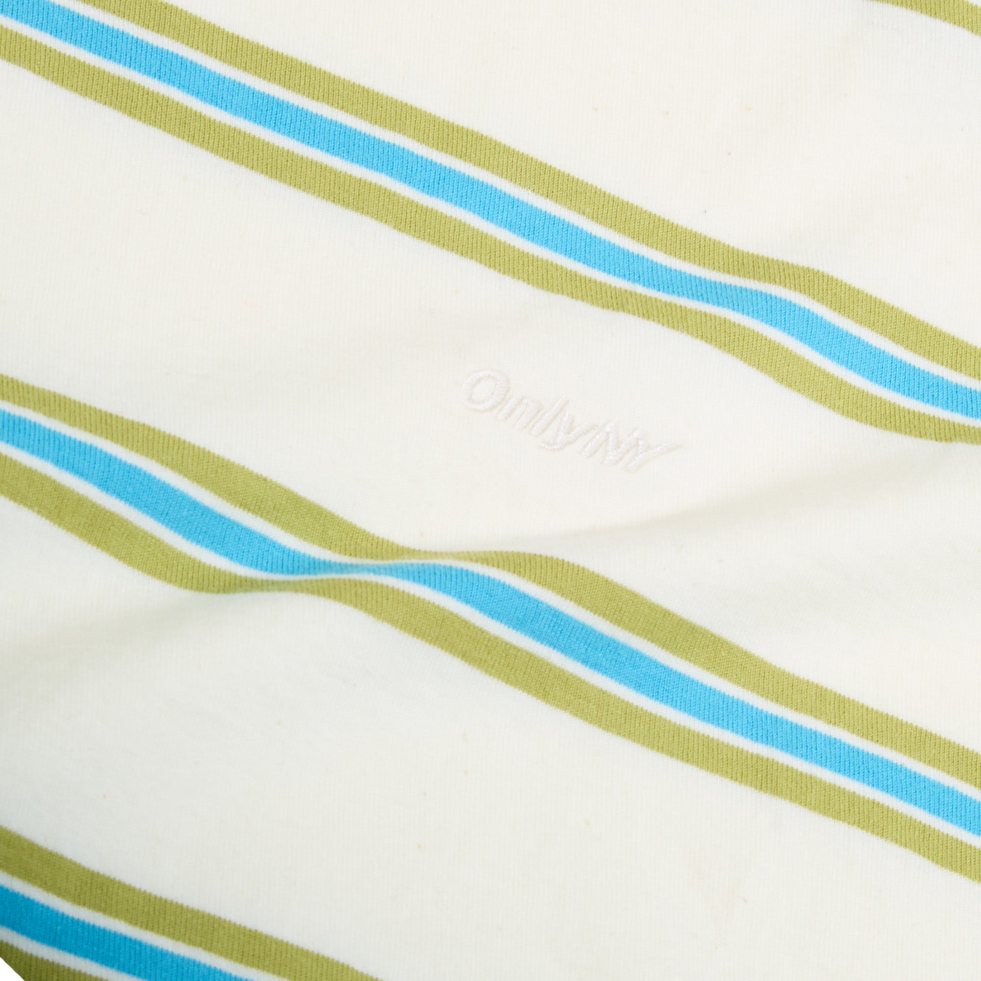 Only NY Sportswear Striped Cotton T-Shirt for Men - Natural Multi Color Casual Tee for Streetwear & Everyday Outfits