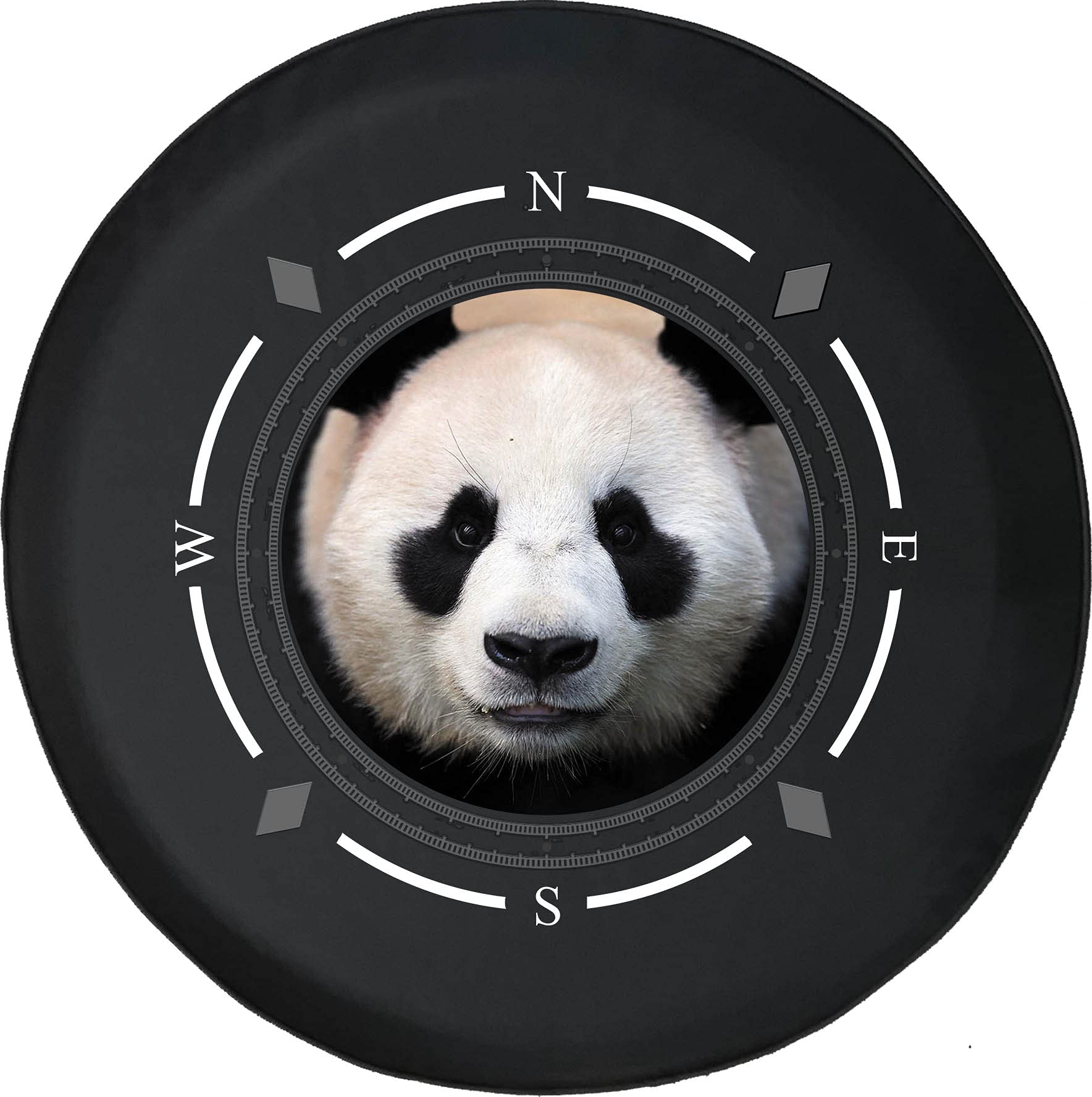 American Unlimited Spare Tire Cover with Cute Panda Design - Universal Fit for SUV, Trailer, RV & Most Vehicles | Durable Wheel Protector for Outdoor Adventures & Road Trips