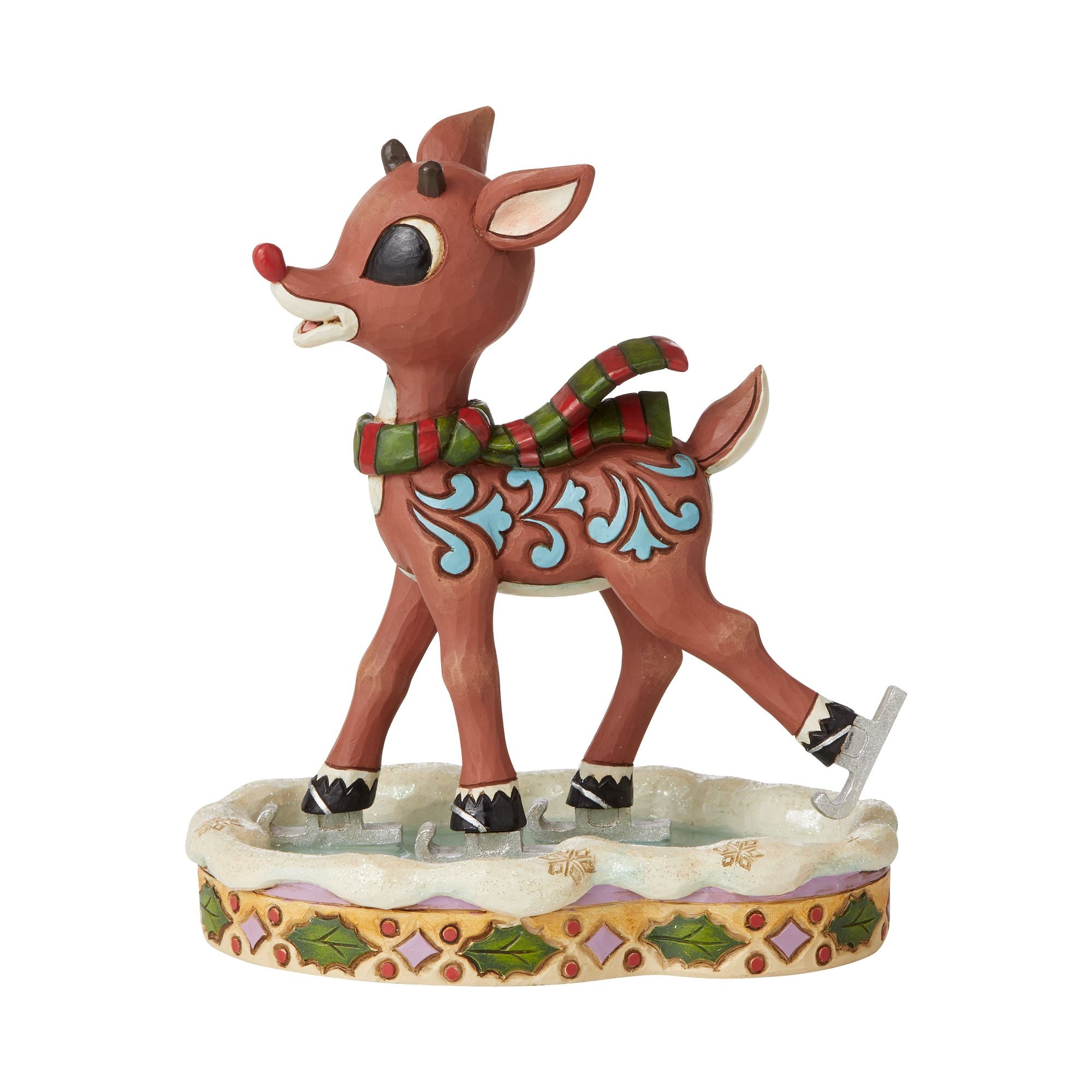 Rudolph Christmas Ice Skates for Kids & Adults - Festive Holiday Ice Skating Shoes for Family Fun & Outdoor Winter Activities