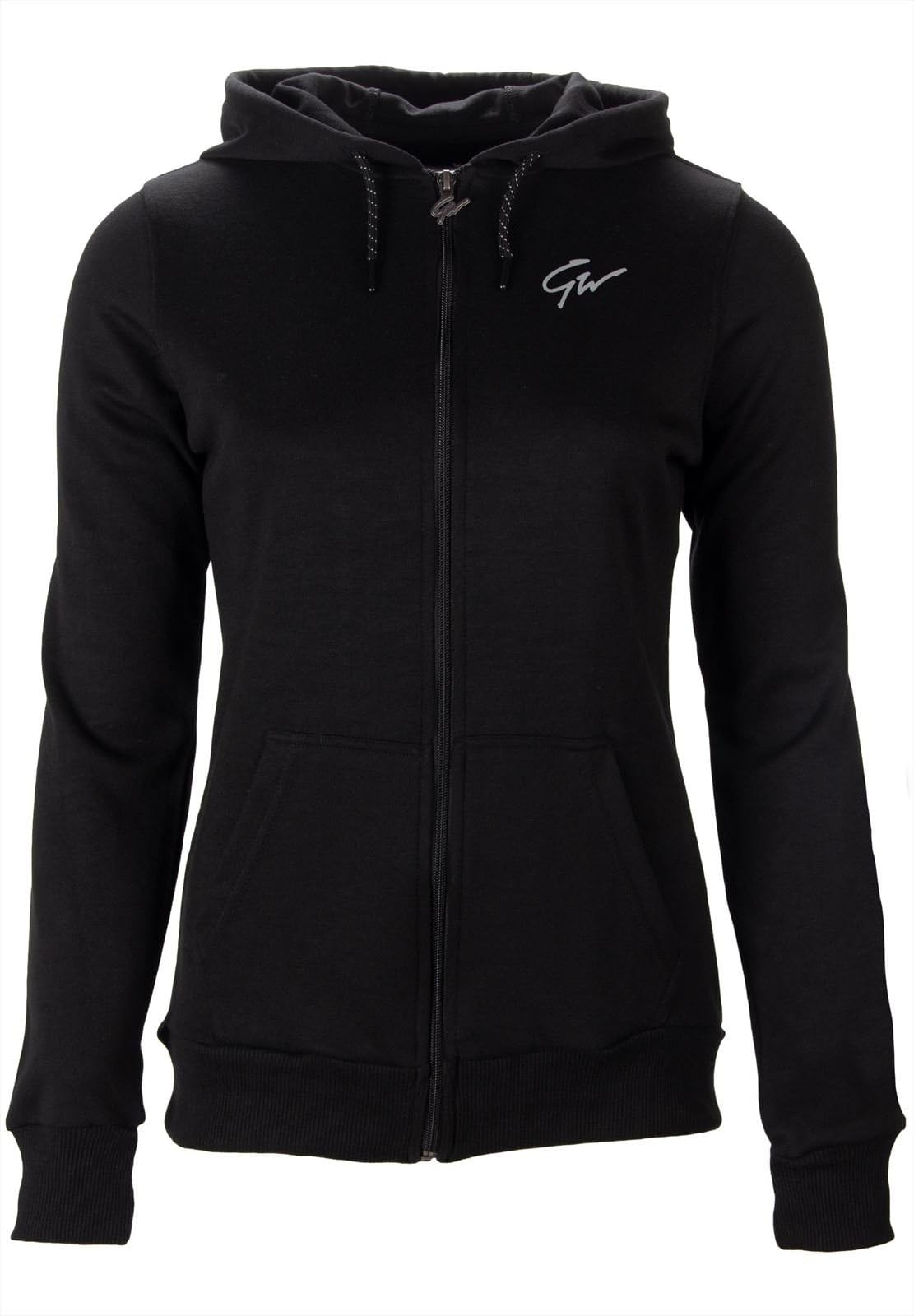GORILLA WEAR Pixley Zipped Hoodie for Men & Women - Black Fleece Pullover with Front Pocket | Perfect for Gym, Running, Outdoor Activities & Casual Wear