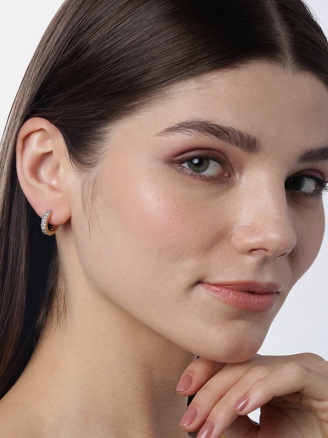 YouBella Stylish Gold Plated Stud & Hoop Earrings Set for Women & Girls - Traditional Jewelry Gift for Parties, Weddings & Everyday Wear