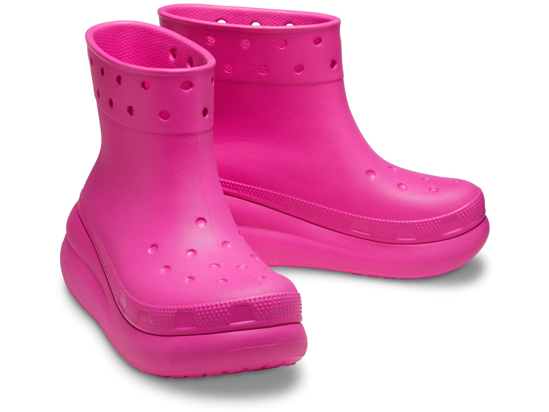 Crocs Unisex Crush Rain Boots - Waterproof Rubber Rain Boots for Men & Women - Comfortable Slip-On Outdoor Shoes for Hiking, Gardening & Wet Weather
