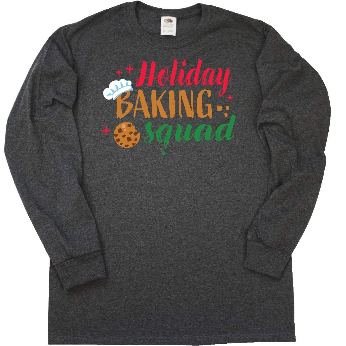 Inktastic Christmas Holiday Baking Squad Long Sleeve T-Shirt - Festive Family Matching Outfits for Holiday Baking & Cookie Decorating Parties