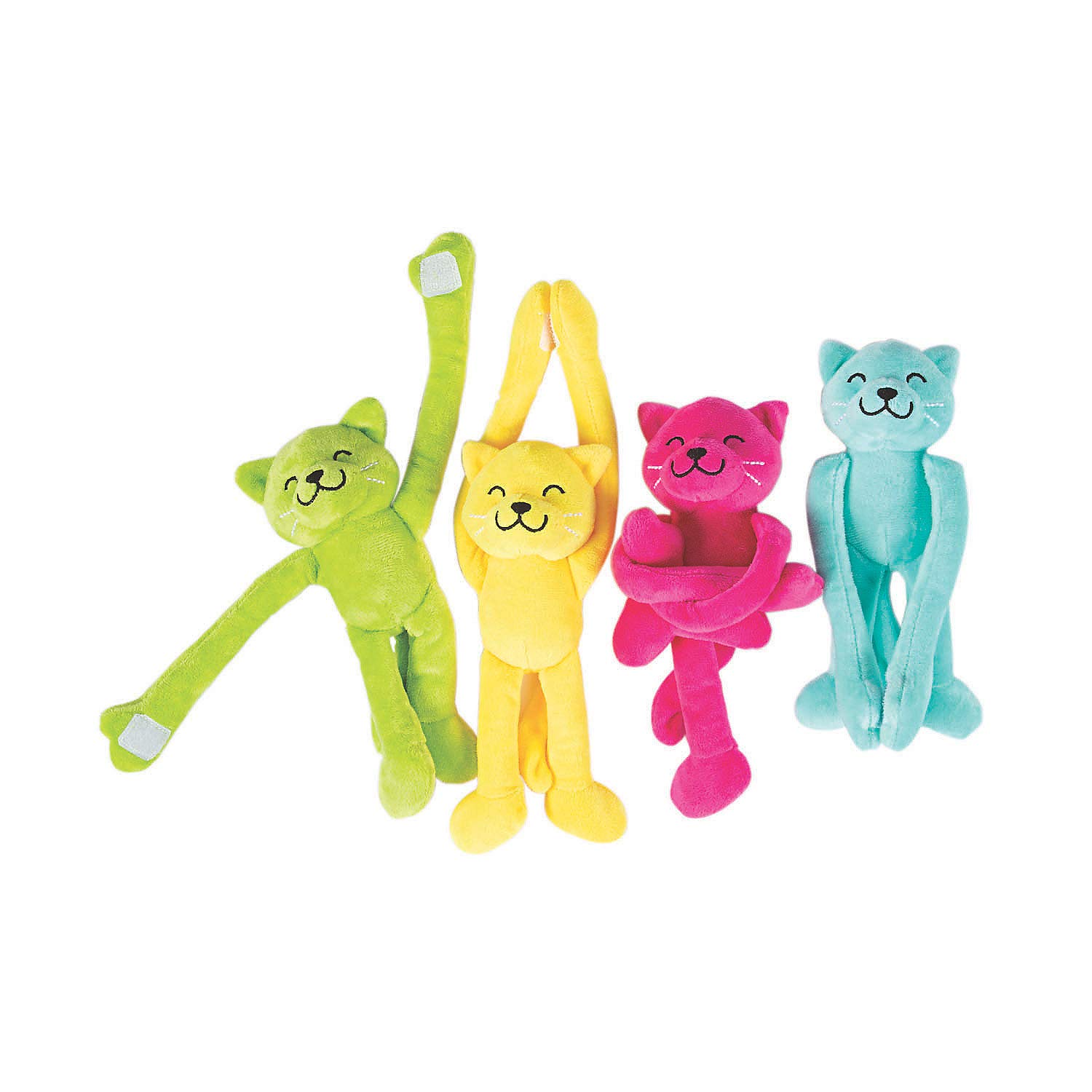 Long Arm Cat Plush Stuffed Animal - 12 Pack Soft Cuddly Cat Toys for Kids, Perfect for Gifts, Playtime & Nursery Decor