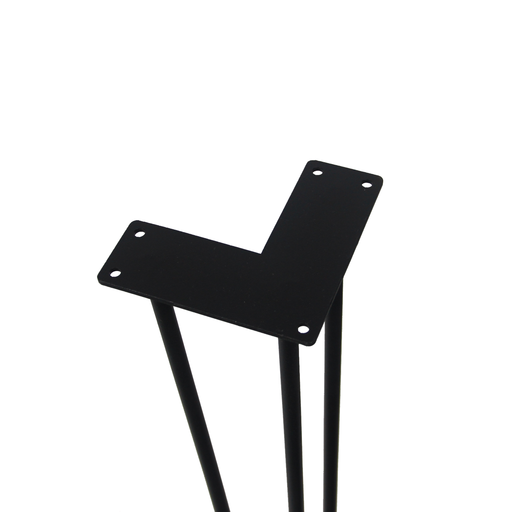 Heavy Duty 3-Rod Hairpin Leg Set - 86cm/34 Inches (4 Pack) - Sturdy Metal Furniture Legs for Tables, Desks, Benches & DIY Projects