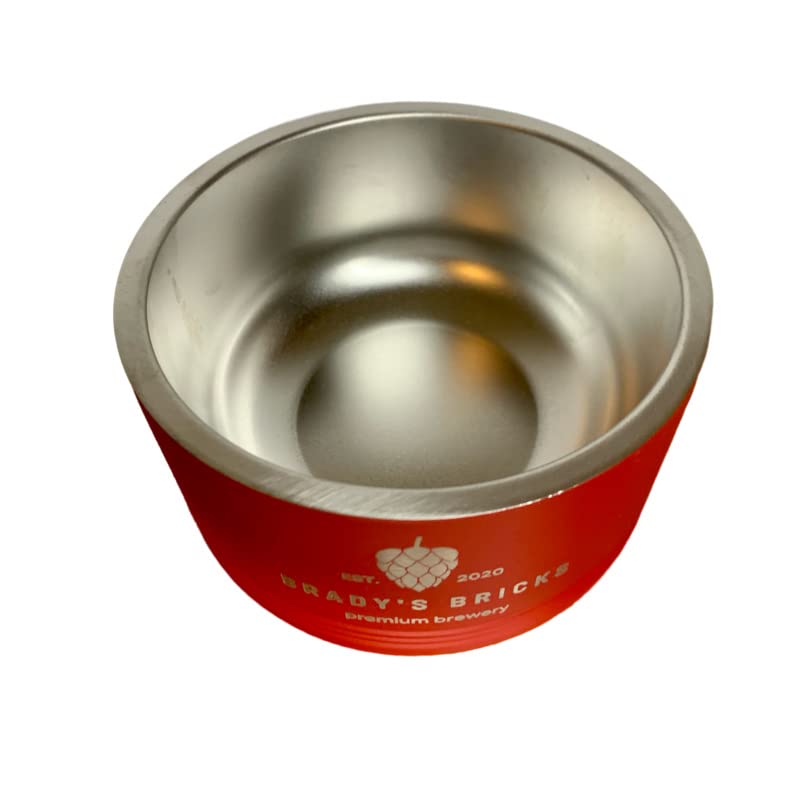 Custom Engraved Stainless Steel Insulated Pet Bowl - Personalized Dog or Cat Food Dish with Logo for Pet Businesses & Promotional Merchandise (Large, Navy) - Perfect for Veterinary Clinics, Pet Stores & Corporate Gifts