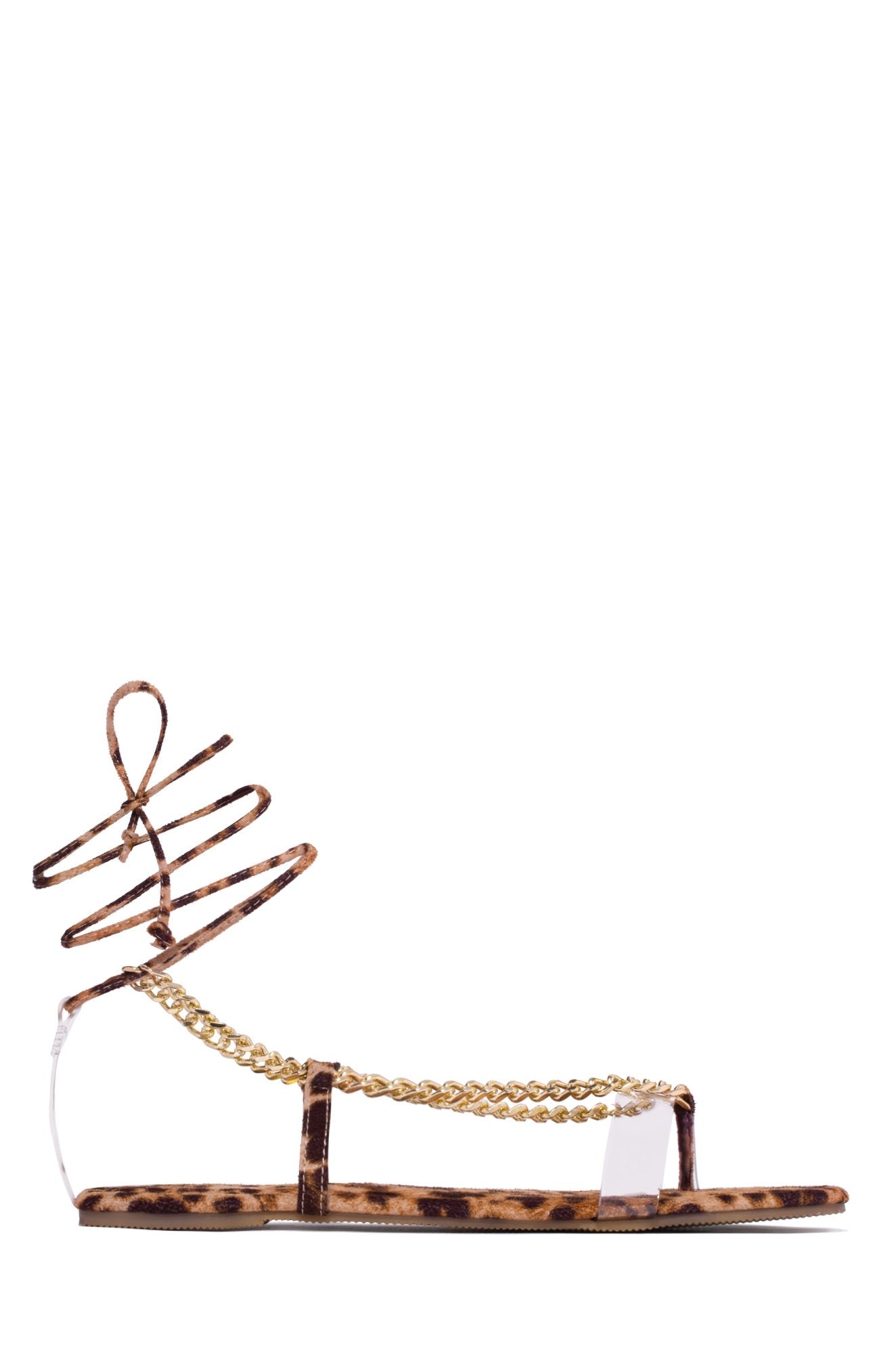 Payton Sandals Women's Leopard Print Flat Sandals - Comfortable Casual Slip-On Shoes for Summer, Beach, and Vacation Wear