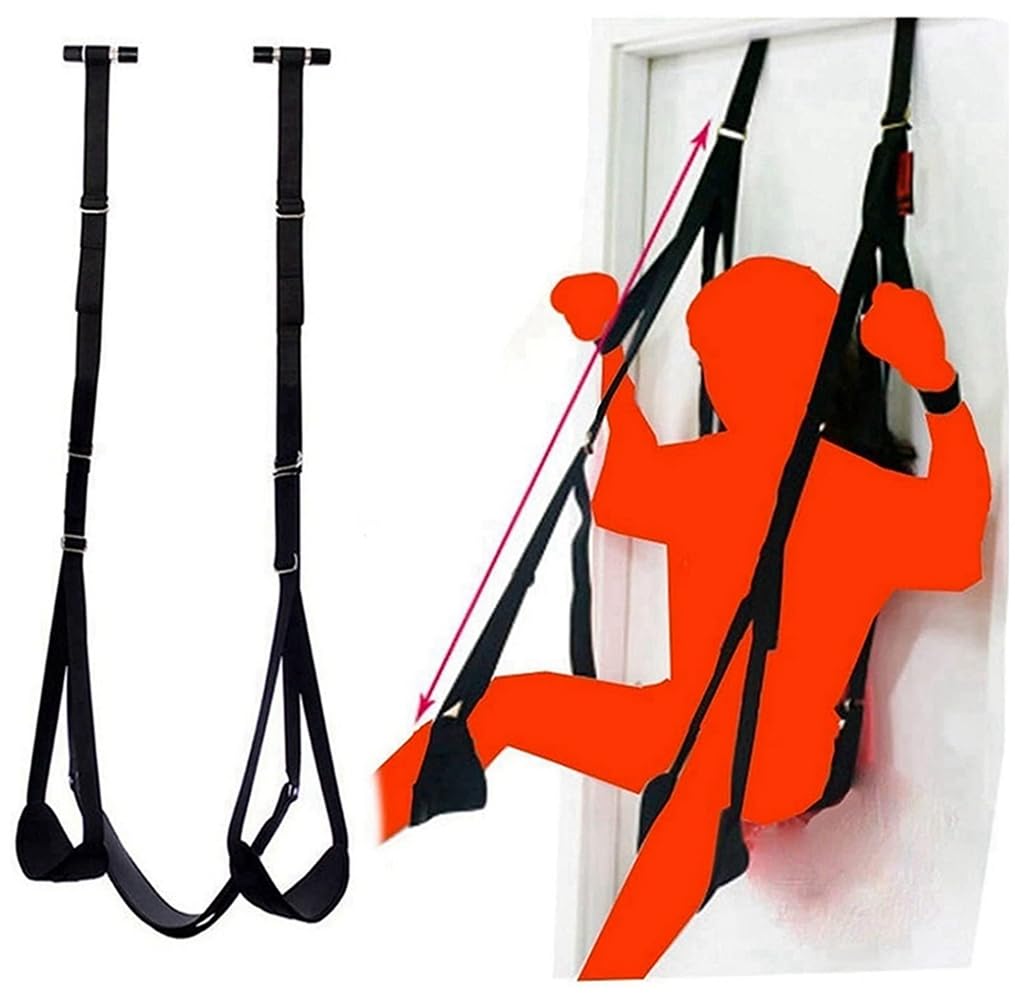 Pure Romance Frequent Flyer Door Swing - Adult Sex Swing for Couples with Comfortable Seat, Over The Door Hanging System - Perfect for Bedroom Play, Spicing Up Relationships & Sensual Exploration