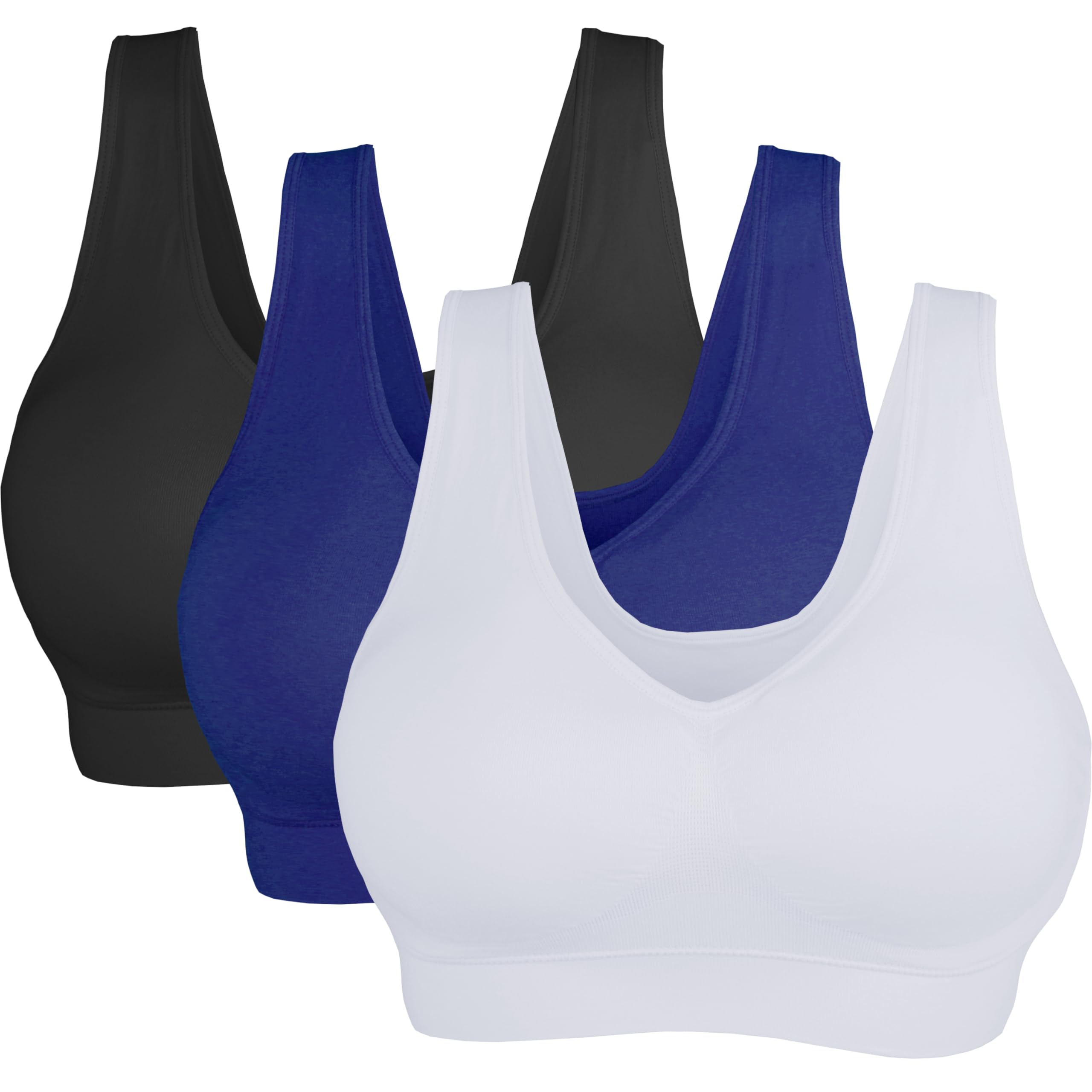 AKAMC Women's Wireless Sports Bra - Post Surgery Support Bra for Yoga, Running & Gym Workouts - Comfortable Activewear for Fitness & Recovery
