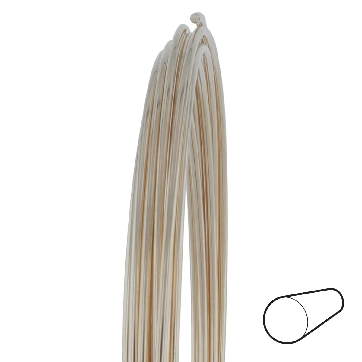 16 Gauge Round Dead Soft 14/20 Gold Filled Wire - 5FT Jewelry Making Supplies for DIY Bracelets, Necklaces & Earrings - Tarnish Resistant Craft Wire for Beading & Wire Wrapping Projects