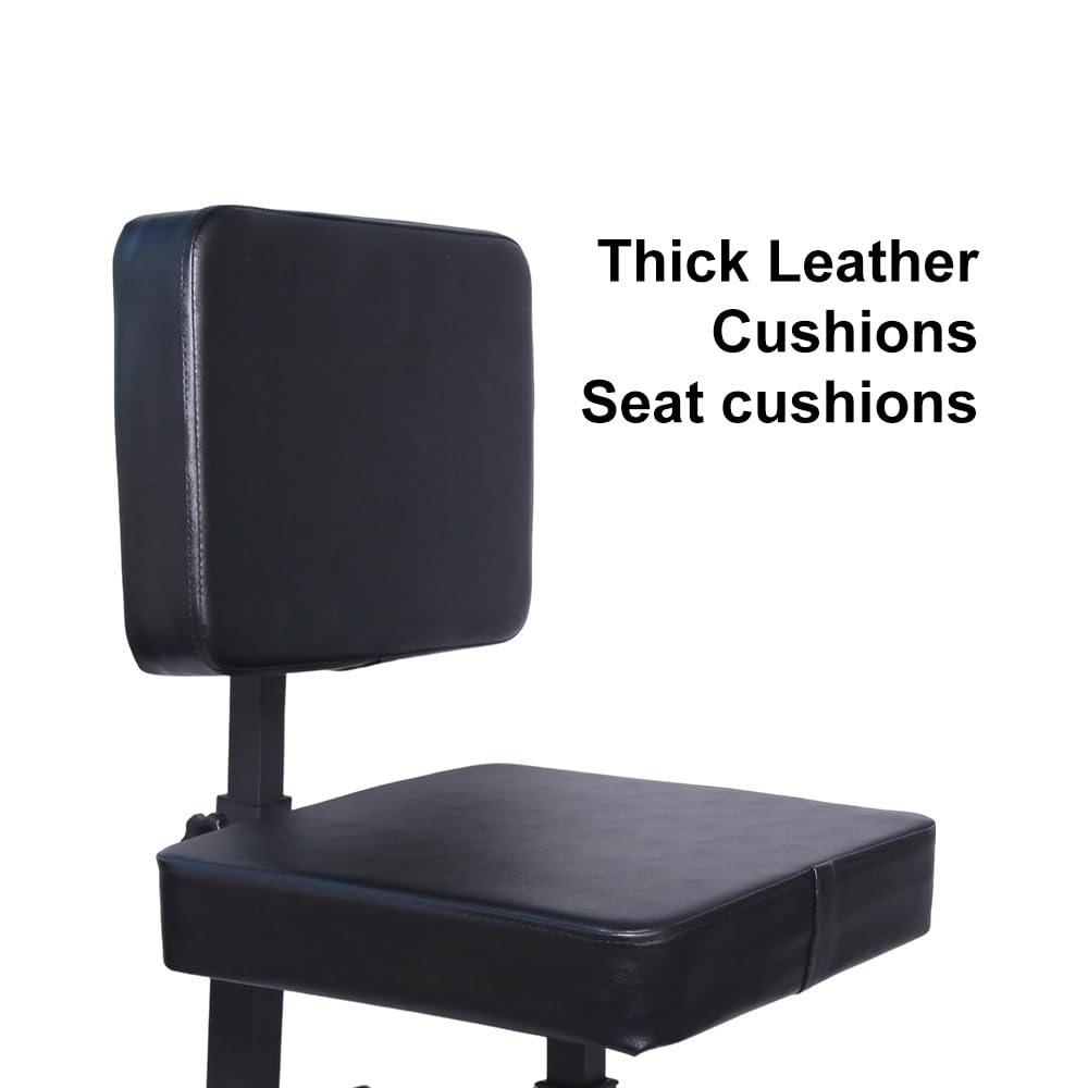 Adjustable Tattoo Chairs with Wheels - Multi-Purpose Salon & Tattoo Shop Furniture for Artists & Clients - Perfect for Tattooing, Piercing, Beauty Services & Barber Shops
