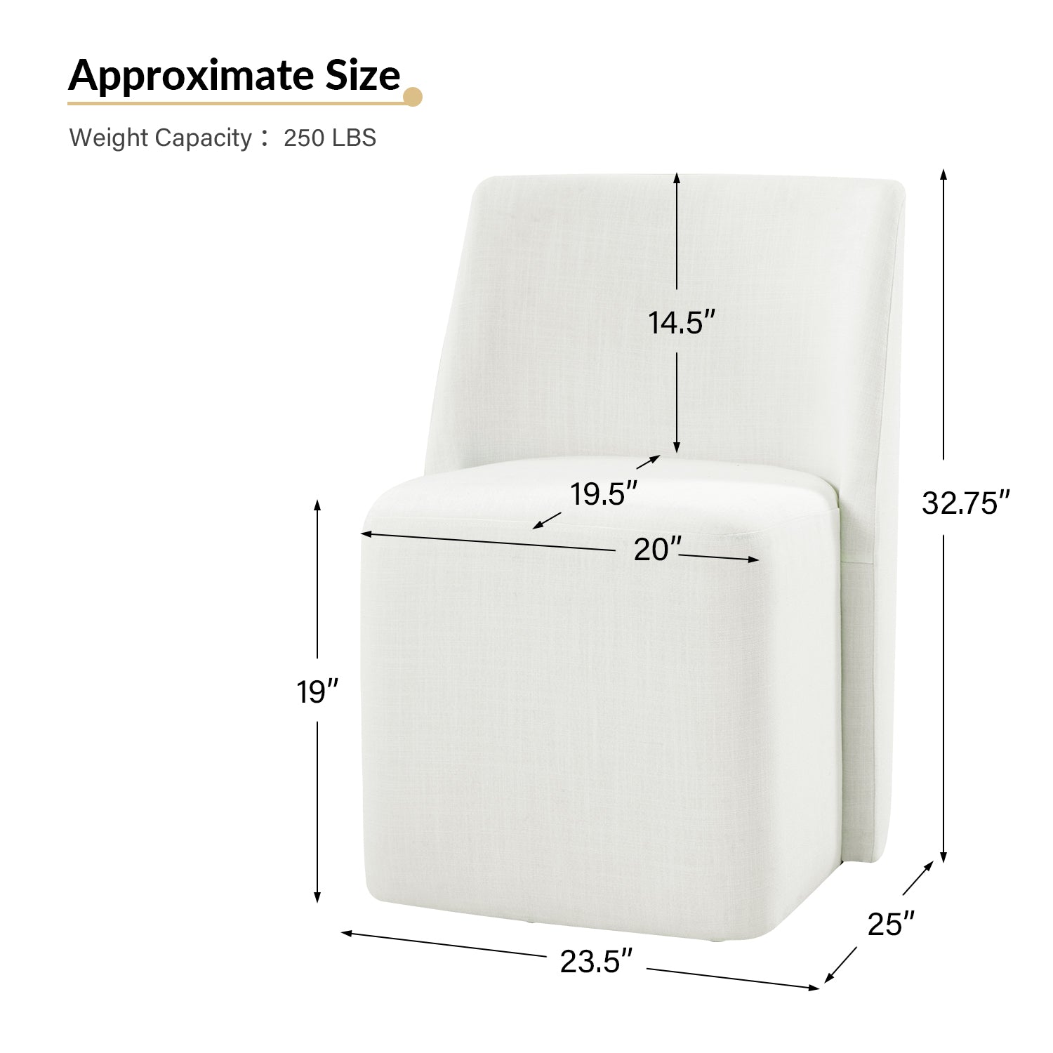 Yale Modern Curved Backrest Dining Chair - Adjustable & Versatile for Kitchen, Dining Room, Office (Set of 2, 4 or 6) - Comfortable Seating for Home & Restaurant Use