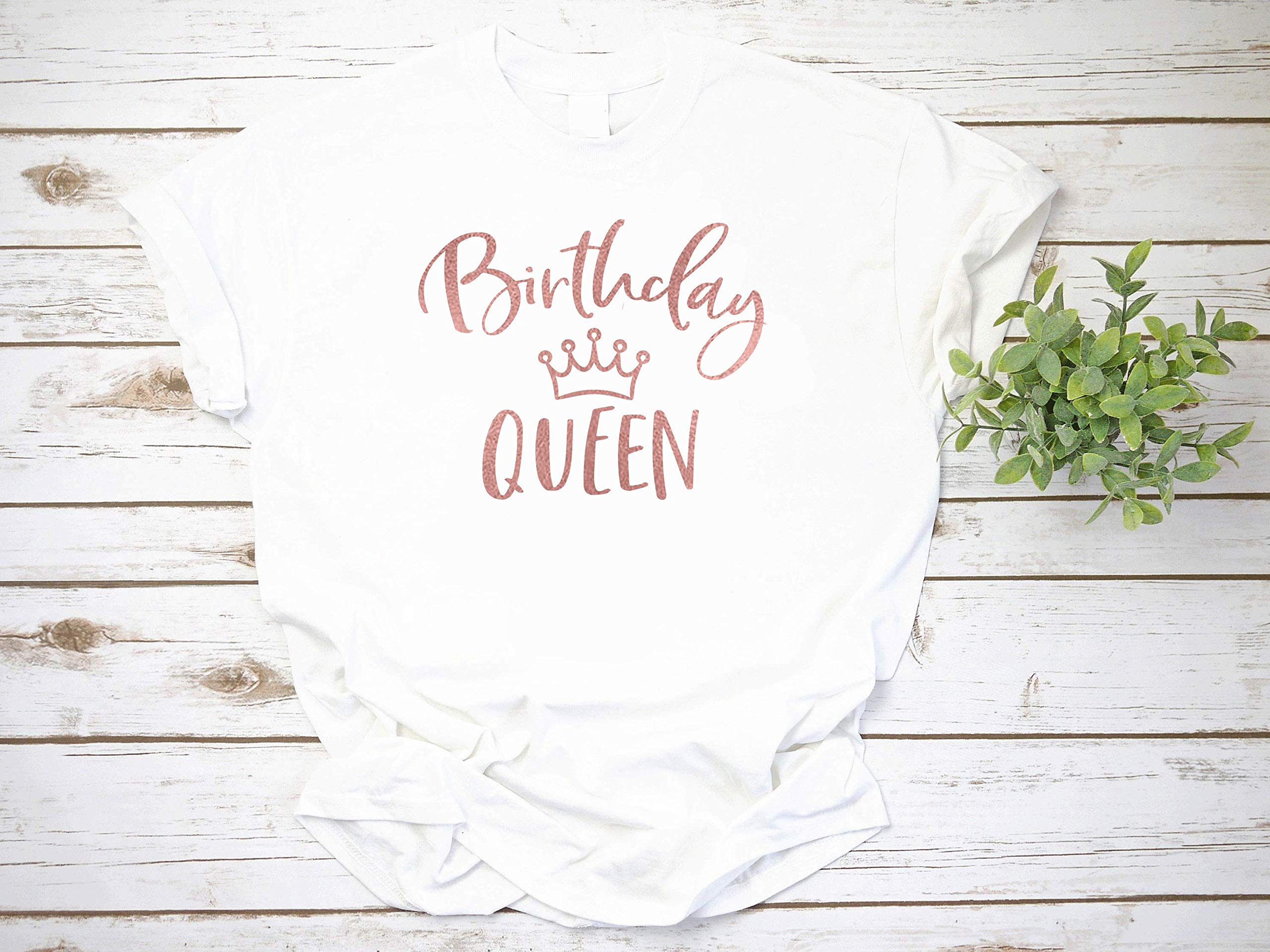 Birthday Queen T-Shirt for Women - Fun Birthday Party Outfit, Cute Birthday Squad Shirts, Perfect Birthday Gift Idea - Great for Girls' Night Out, Bachelorette Parties & Special Celebrations