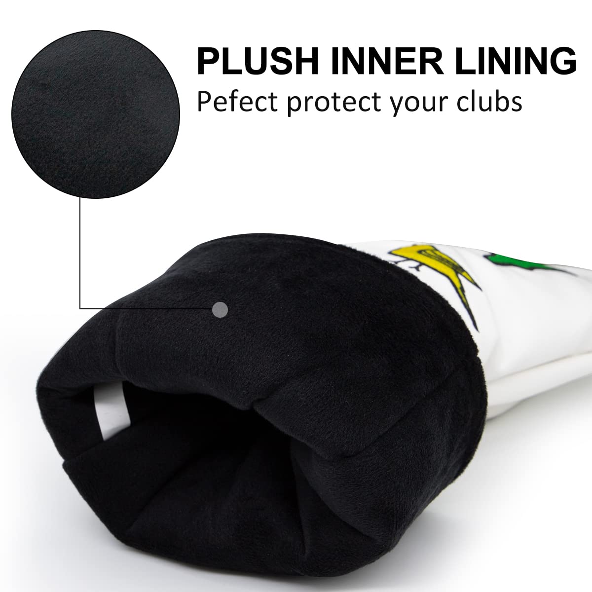 Premium Golf Club Headcovers Set for Driver, Fairway & Hybrid Clubs - 4 Protective Options - Durable Golf Driver Headcover, Fairway Wood Cover & Hybrid Club Cover for Men - Perfect for Golf Course & Driving Range Practice