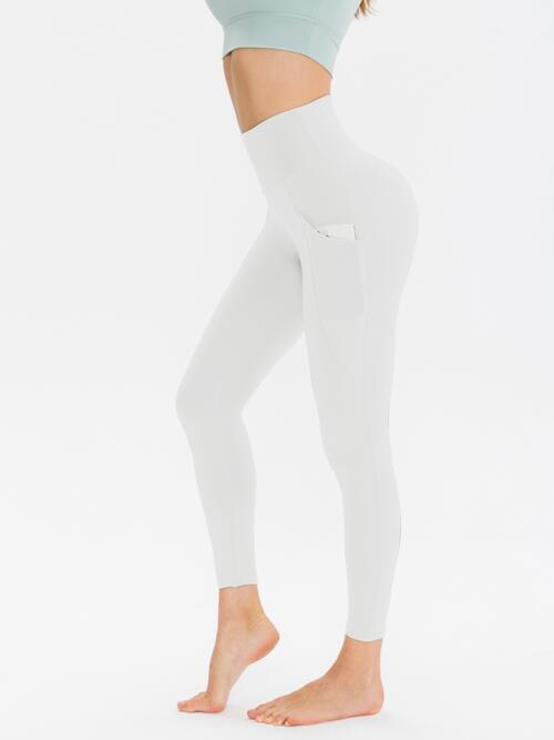 High Waist Yoga Pants for Women - Wide Elastic Waistband Workout Leggings for Running, Gym & Lounge - Comfortable Stretchy Athletic Tights