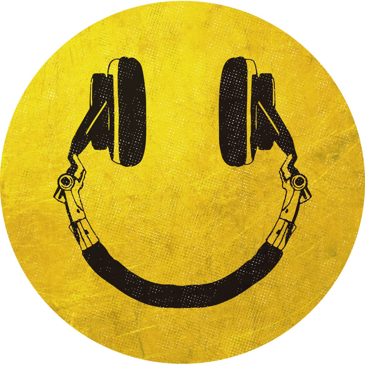 ArtTypeMachine Men's Music Smile Graphic T-Shirt - Soft Cotton Tee for Concerts, Gifts & Casual Wear