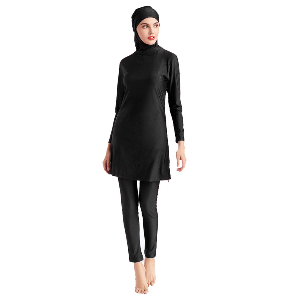 Modest Islamic Swimwear for Women - Full Coverage Burkini with Hijab & Swim Pants | Halal Beachwear for Swimming, Surfing & Water Activities