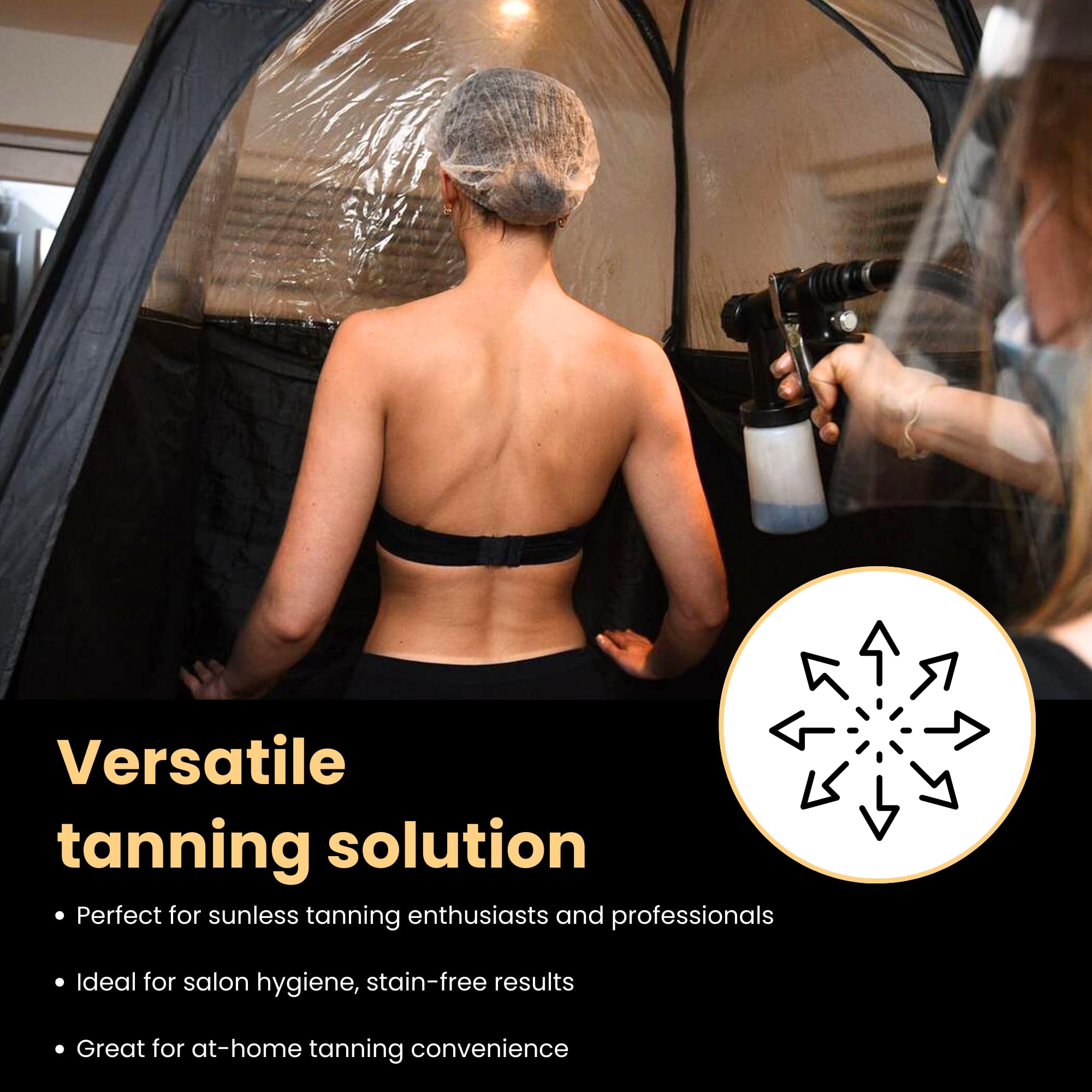 120 Pairs (240 Feet) Black Spray Tan Feet Pads for Sunless Tanning - Perfect for Salon, Home Use & Spray Tanning Sessions