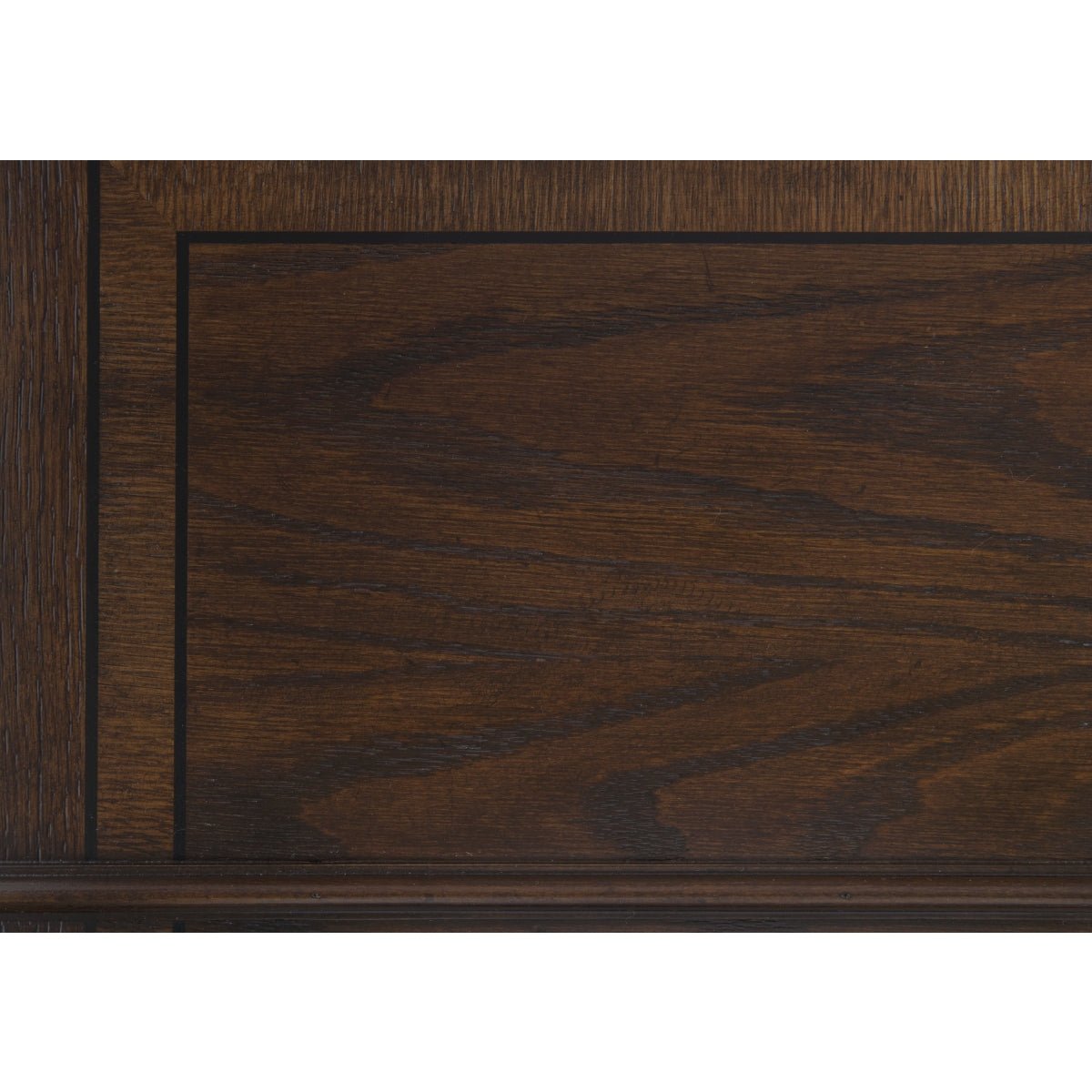 Bergen Collection Dark Oak Buffet & Hutch - Solid Wood Dining Room Sideboard with Glass Display Cabinet | Perfect for Formal Dining Rooms, Kitchen Storage & Home Decor