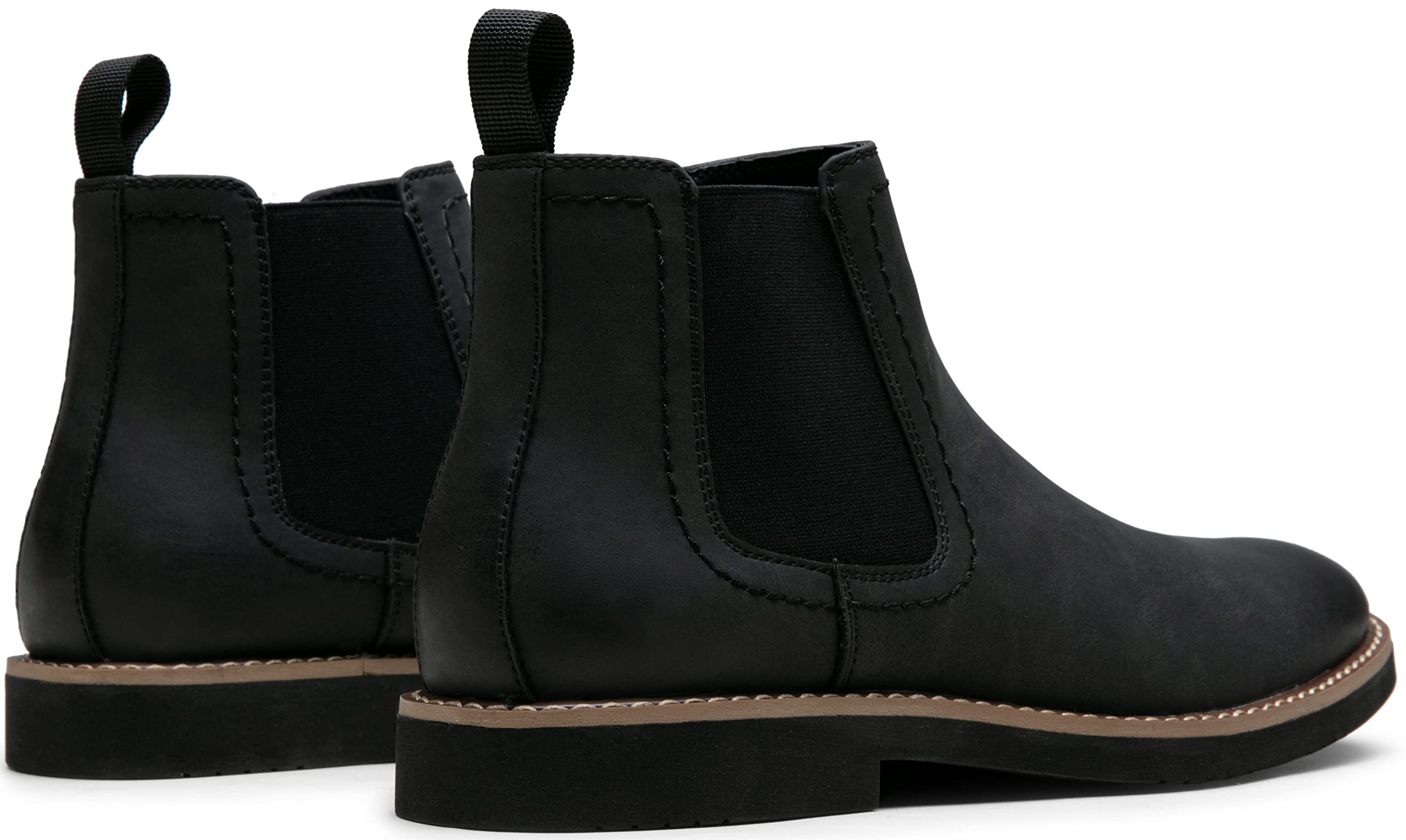 Vostey Men's Chelsea Boots - Classic Black Slip-On Ankle Dress Boots for Casual & Formal Wear | Perfect for Office, Date Night & Everyday Style