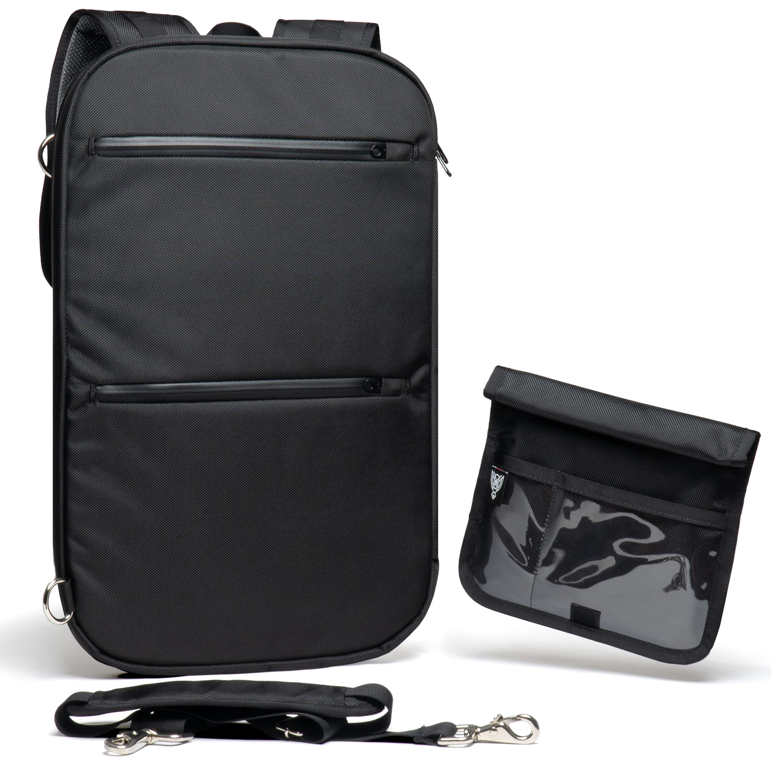 FLEX Faraday Bag & Small LITE Faraday Bag Combo Set - RFID Blocking for Phone, Credit Cards, Key Fobs - Anti-Tracking & Hacking Protection - Premium EMF Shielding Pouch - Perfect for Travel, Privacy Protection & Digital Security