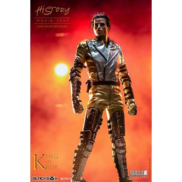 Blackbox Toys 1/6 Scale BBT 9019 Guess Me Series Michael Jackson King of Pop World Tour Collectible Action Figure - Perfect for Music Fans, Pop Culture Collectors & Display Showcase