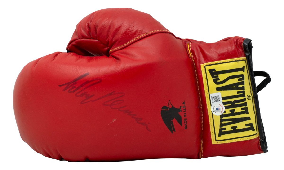 Authentic LeRoy Neiman Signed Red Left Everlast Boxing Glove - Limited Edition Collectible for Boxing Memorabilia & Sports Art Fans - Perfect for Display in Man Cave, Sports Bar, or Collector's Showcase