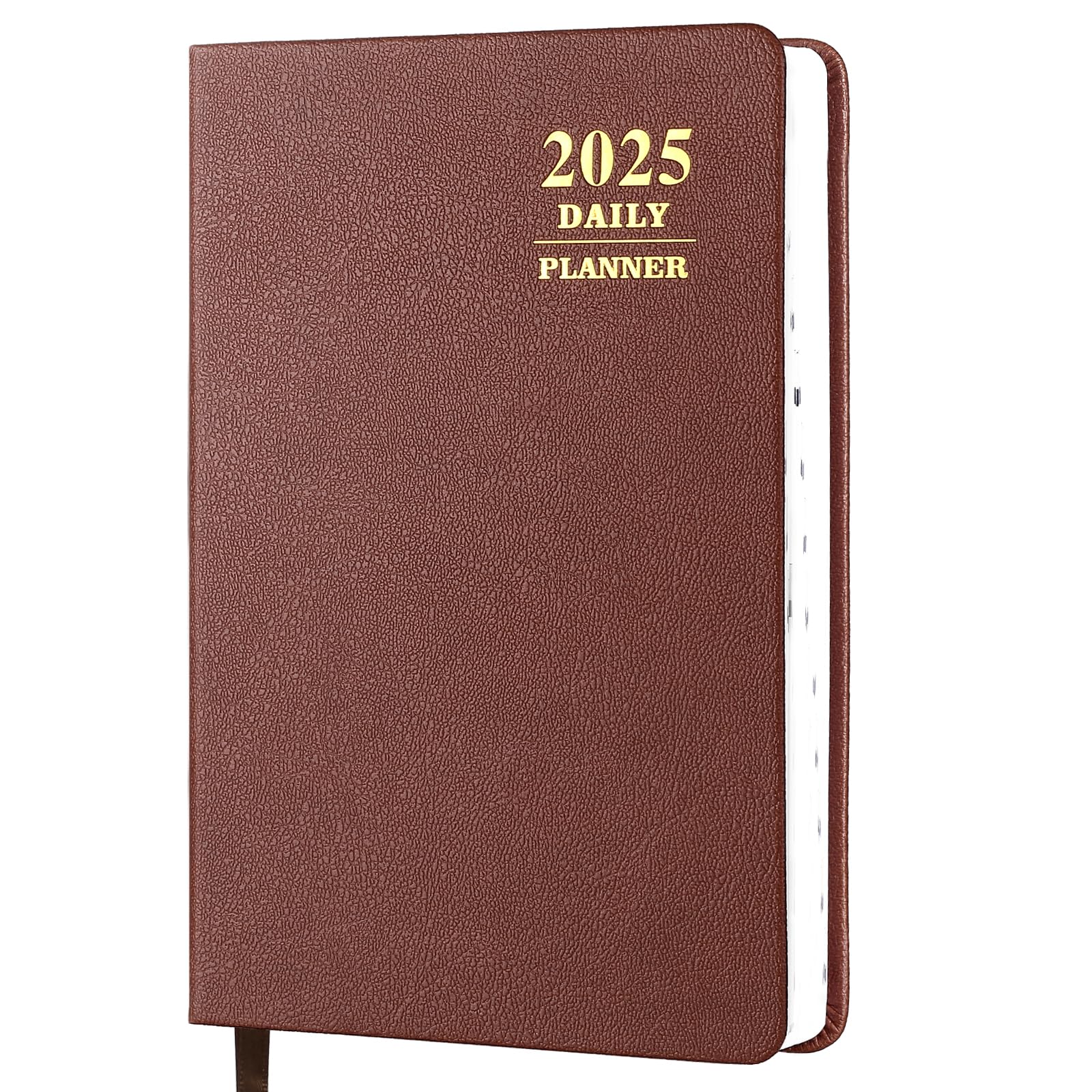 KESOTE 2025 Daily & Hourly Planner - One Page Per Day, 12-Month Weekly/Monthly A5 Notebook (5.7 x 8.3