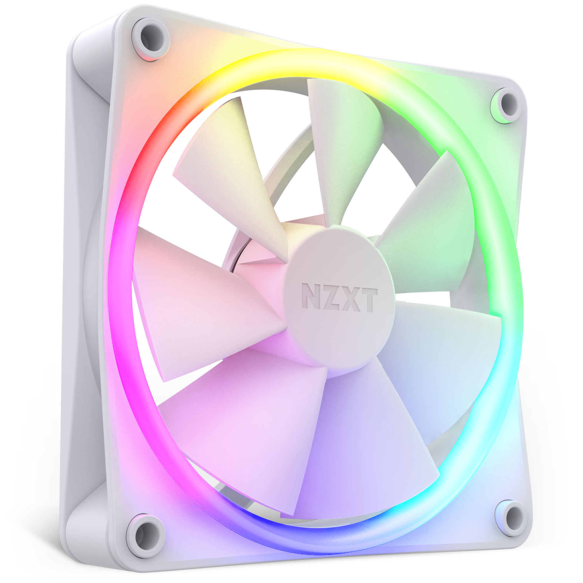 F120 RGB PC Cooling Fan - High Performance 120mm Case Fan with Colorful LED Lighting for Gaming PC, Desktop Computer, and Workstation Cooling | Quiet & Durable