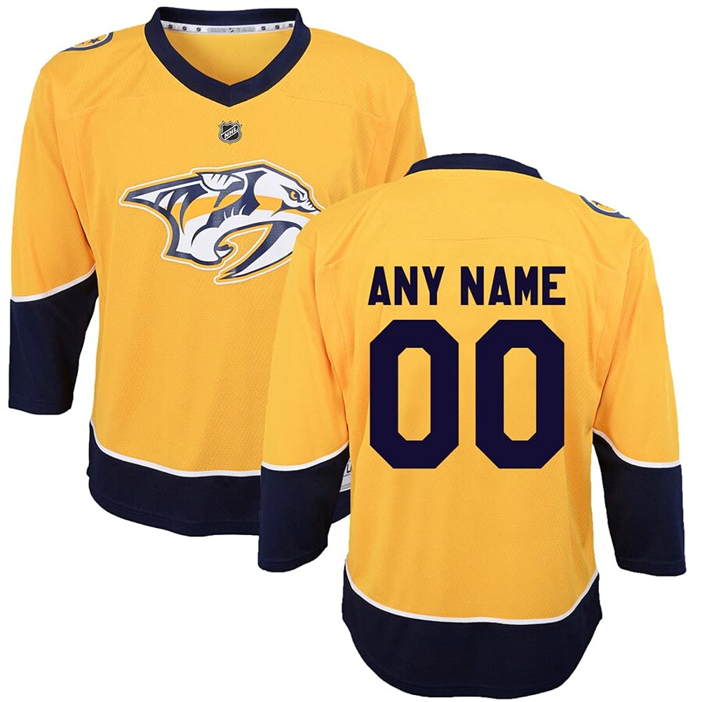 Custom Youth Nashville Predators Hockey Jersey - Personalized NHL Hockey Uniform for Kids - Perfect for Games, Fan Events & Sports Collectibles