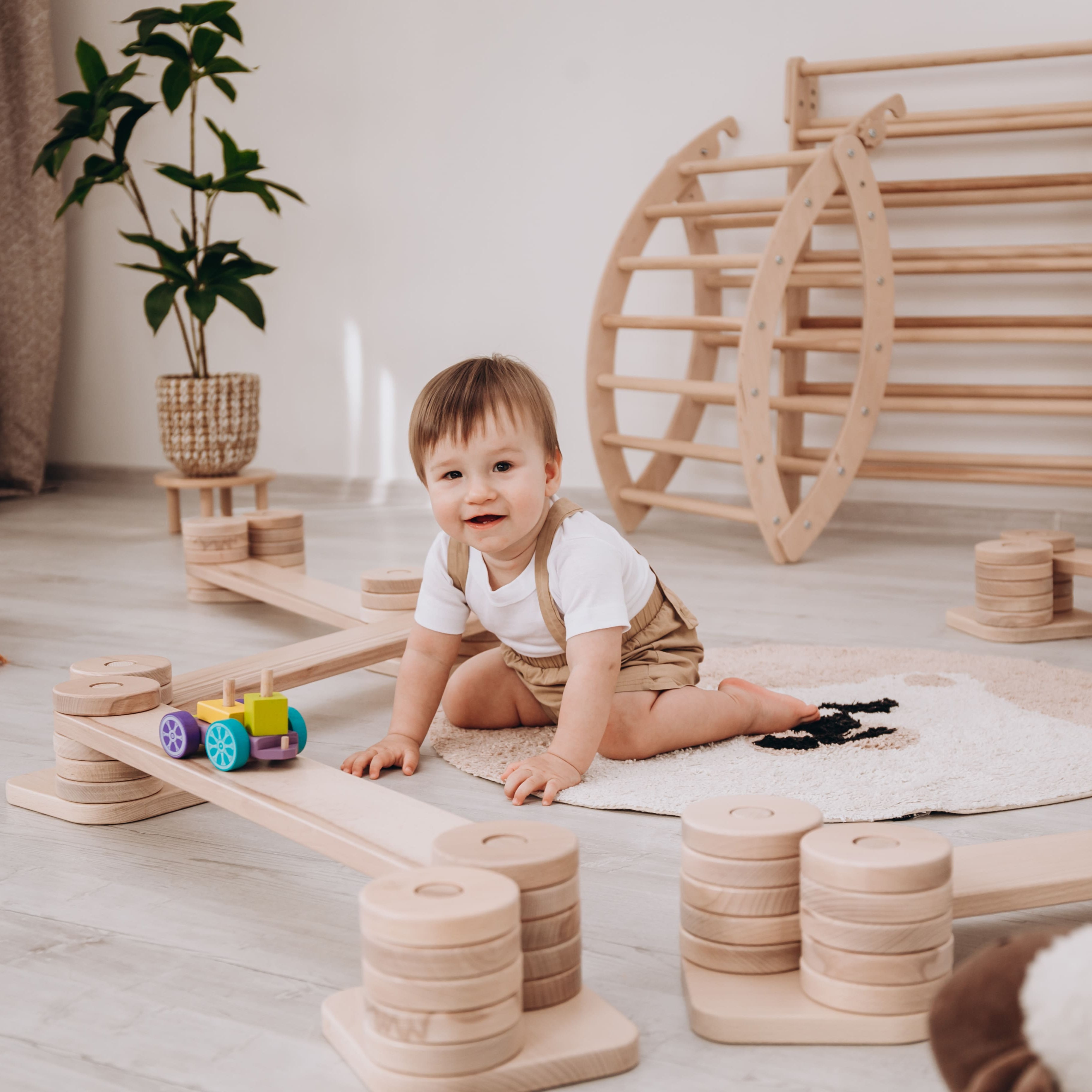 Kids Balance Beam - Non-Slip Gymnastics Training Equipment for Toddlers & Children - Perfect for Indoor/Outdoor Play, Yoga, and Motor Skill Development