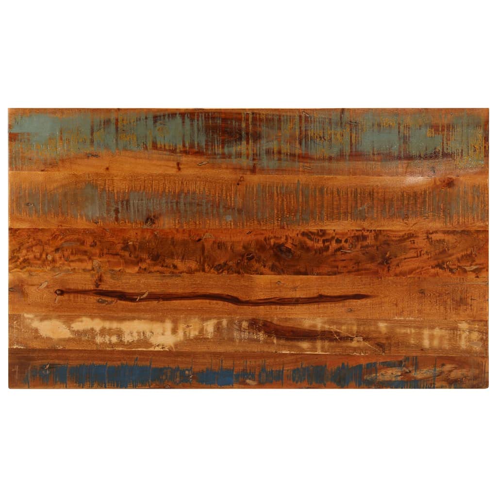 Rustic Reclaimed Wood Coffee Table with Open Shelf - 39.4