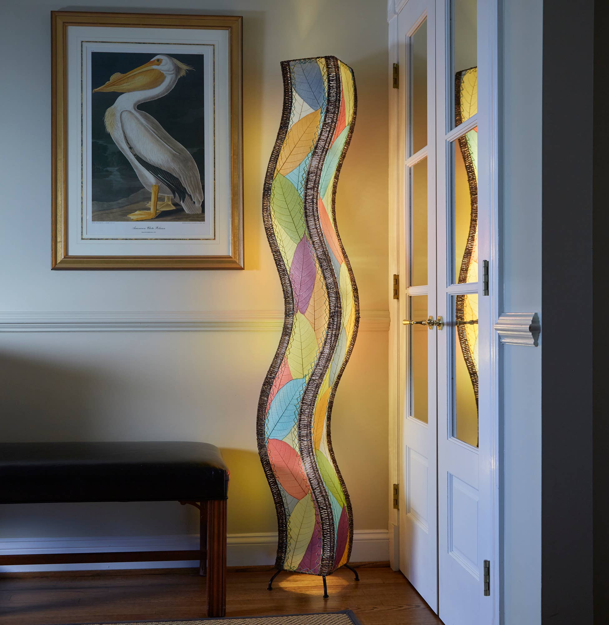 Wave Giant Floor Lamp - Modern LED Standing Light with Adjustable Brightness for Living Room, Bedroom, and Office Decor