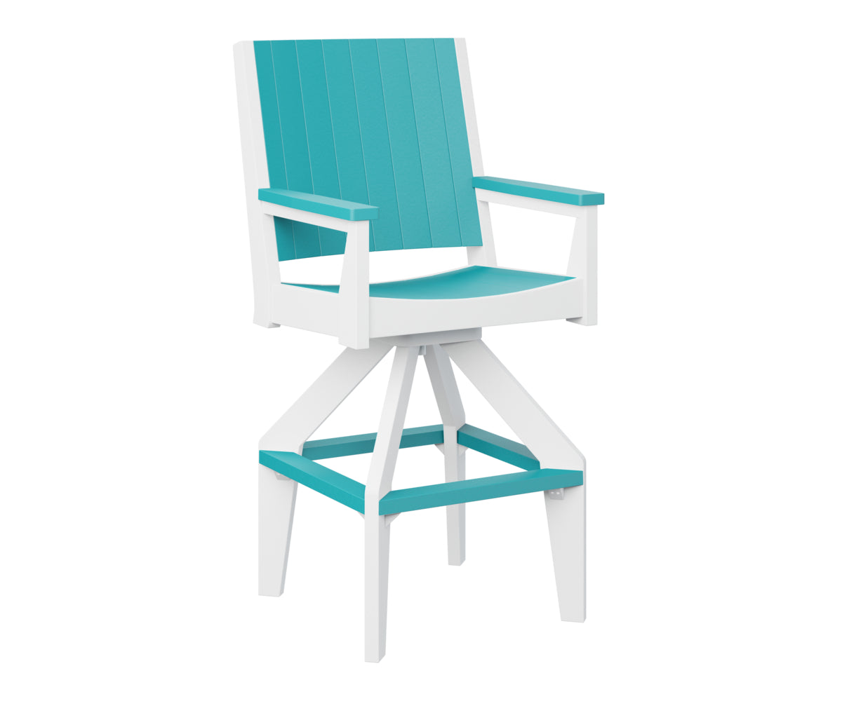 Berlin Gardens Mayhew Chat Swivel XT Chair - Outdoor Patio Conversation Chair with 360° Swivel Base, Weather-Resistant for Deck, Garden & Poolside Relaxation