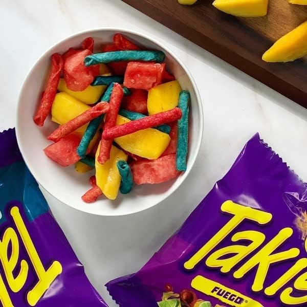Takis Blue Heat Hot Chili Pepper Tortilla Chips - Spicy Snack, 9.2oz (260g) Pack of 2 - Crunchy Mexican Style Corn Chips for Parties, Game Nights & Movie Snacking - Shipped from Canada
